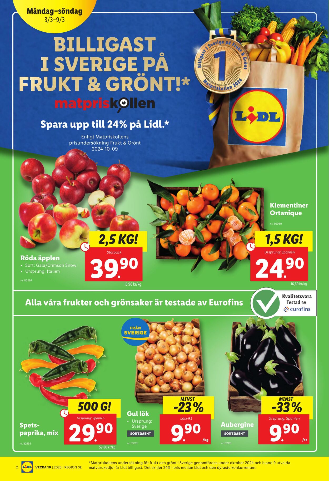 Erbjudanden Lidl 03.03.2025 - 09.03.2025