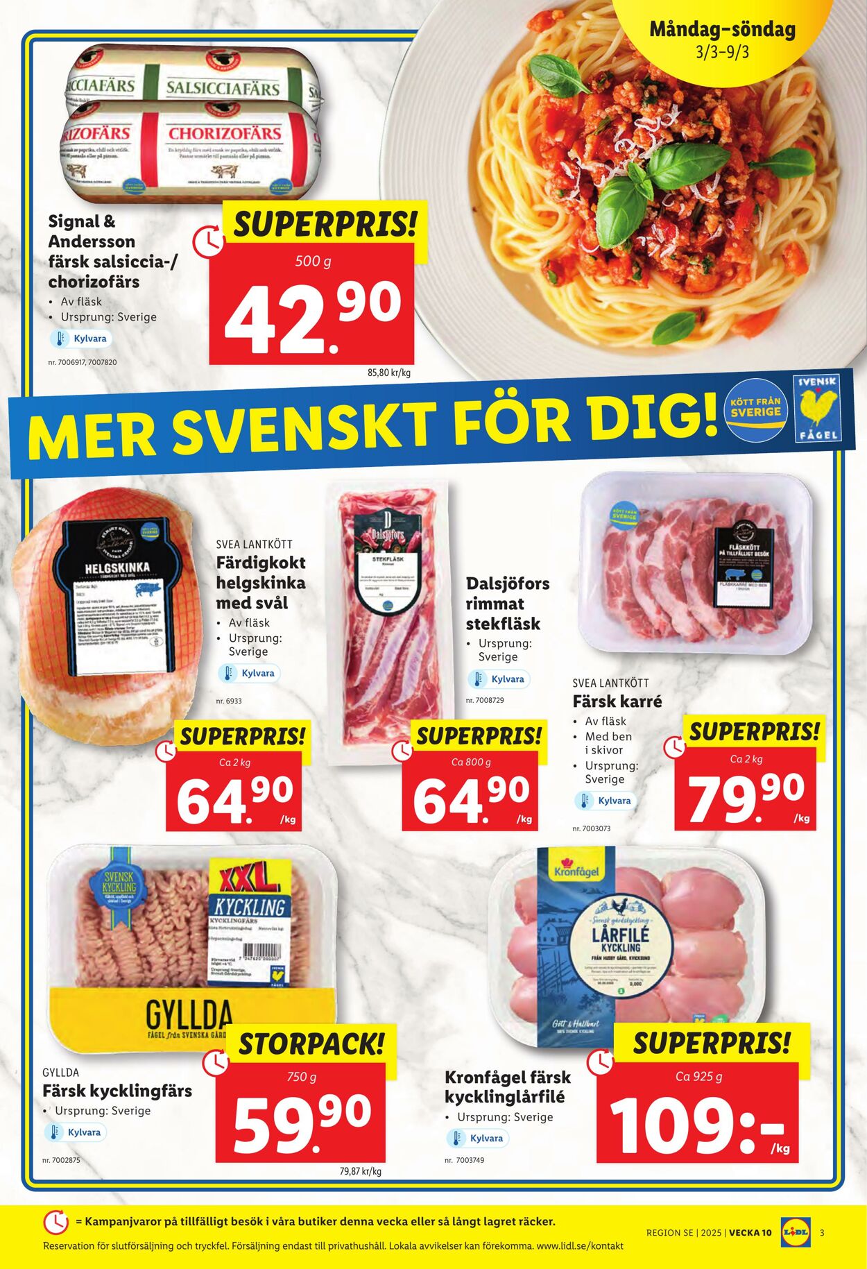 Erbjudanden Lidl 03.03.2025 - 09.03.2025