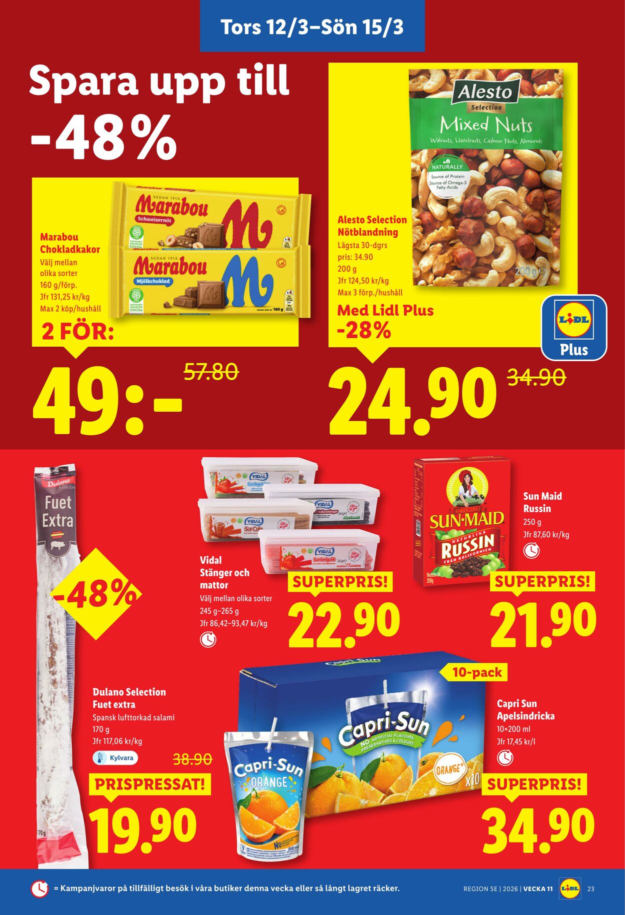 Erbjudanden Lidl 09.03.2026 - 15.03.2026