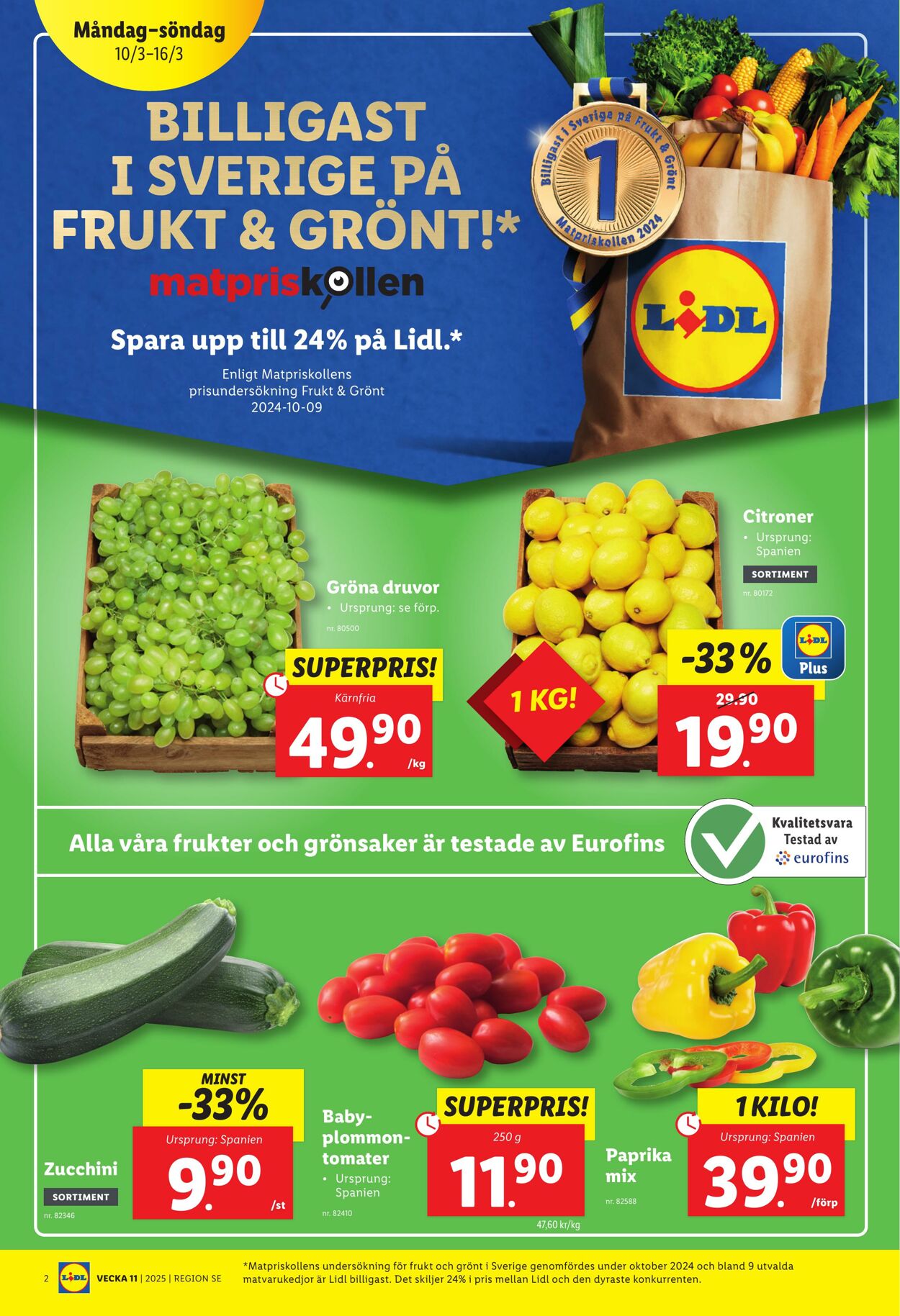 Erbjudanden Lidl 10.03.2025 - 16.03.2025