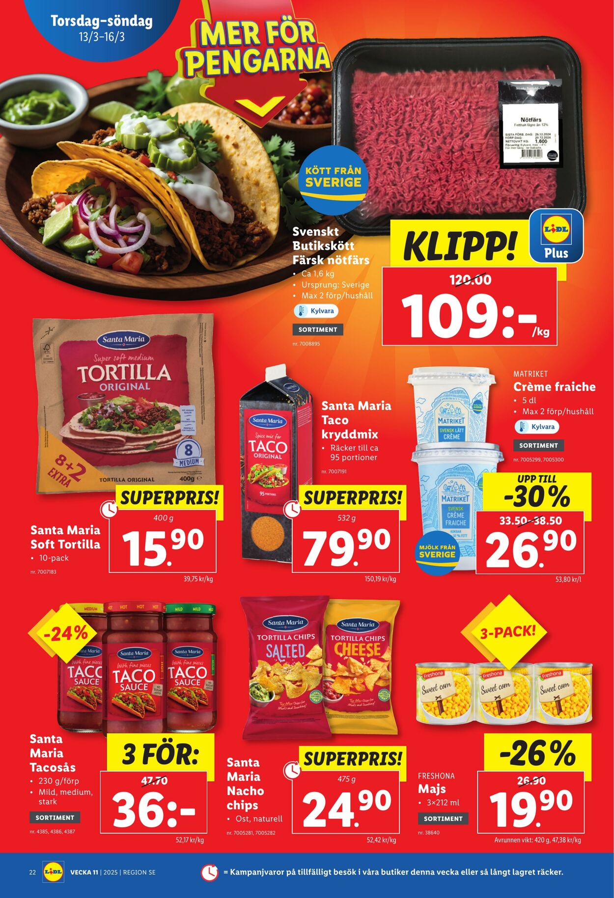 Erbjudanden Lidl 10.03.2025 - 16.03.2025