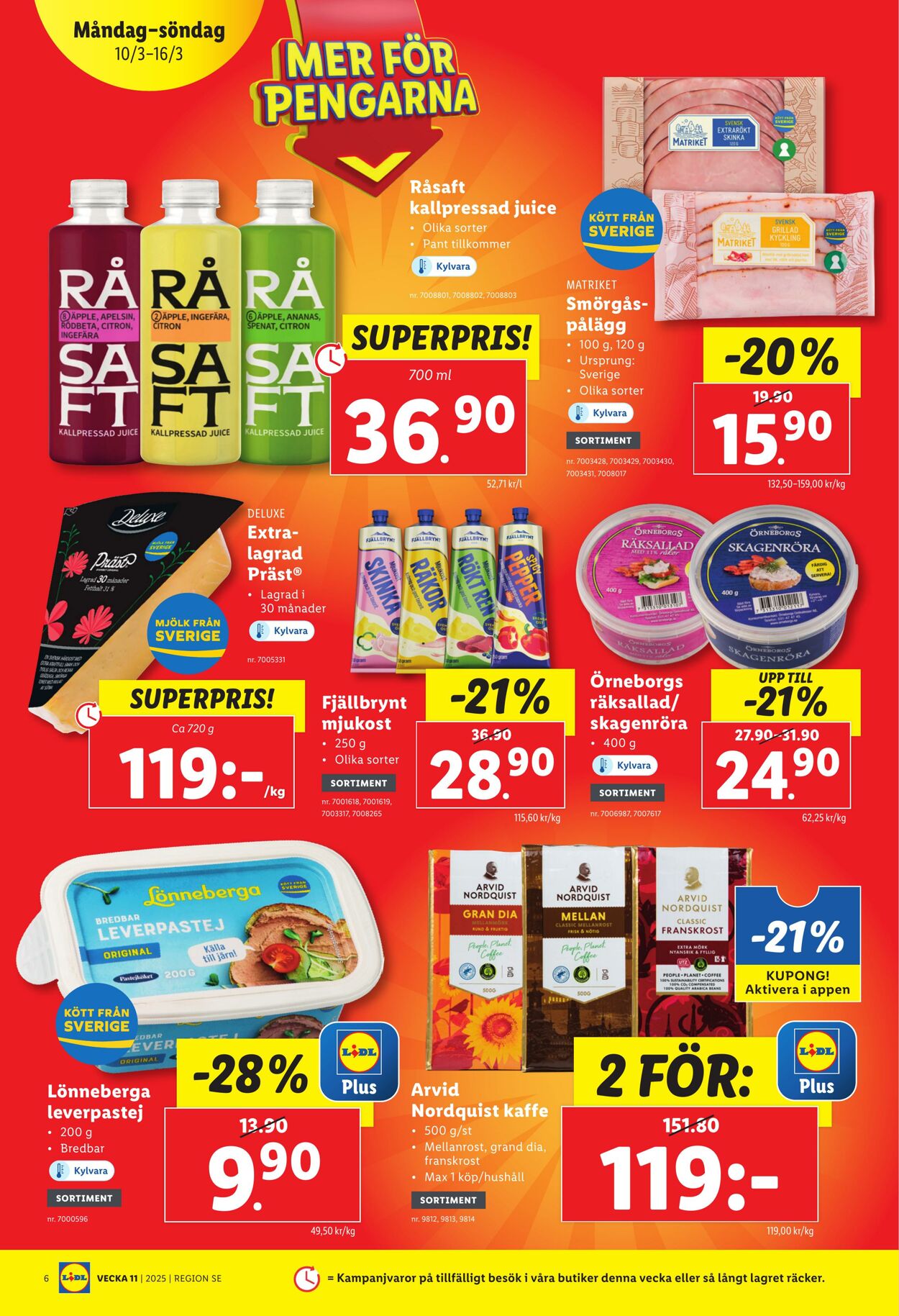 Erbjudanden Lidl 10.03.2025 - 16.03.2025