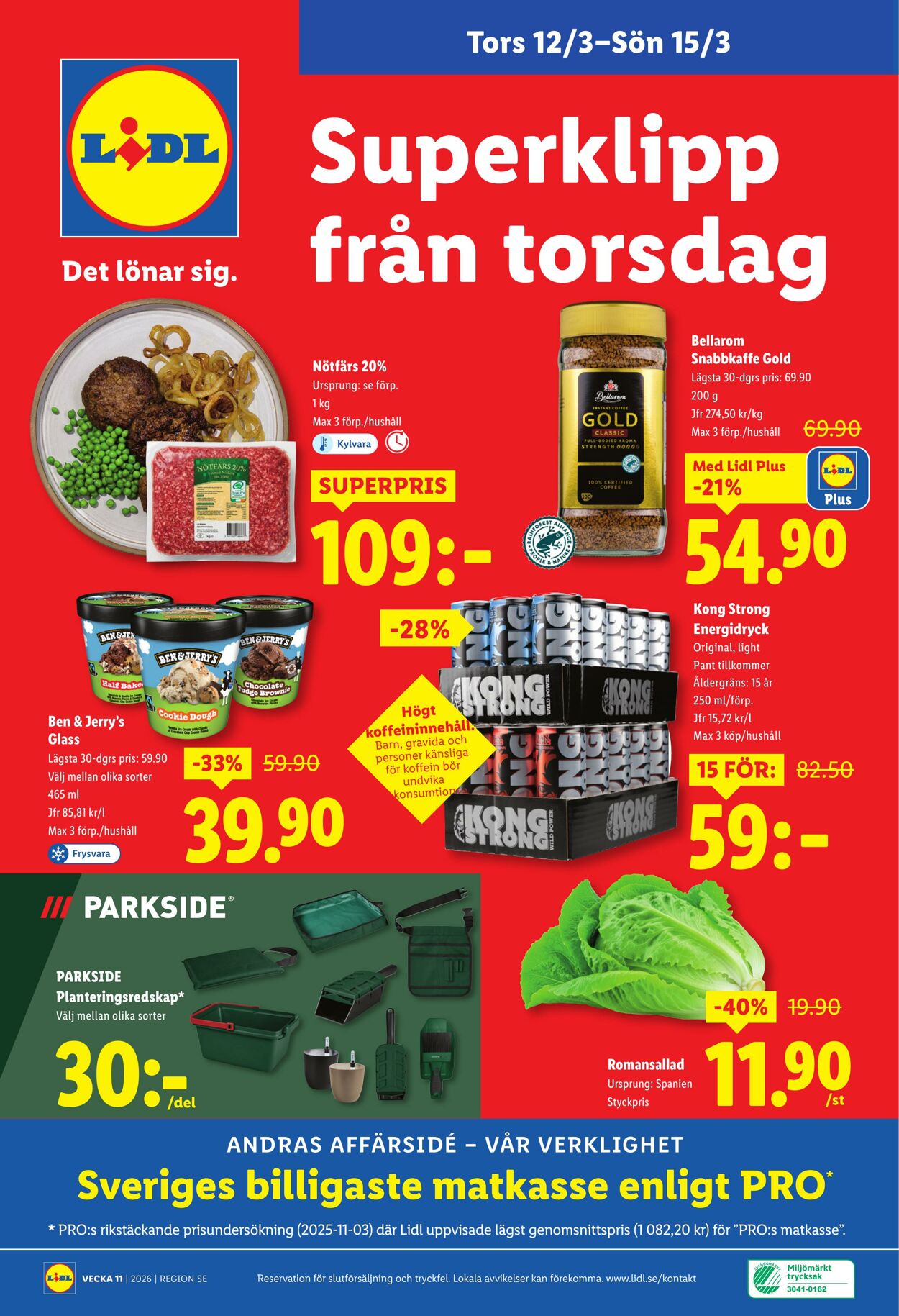 Erbjudanden Lidl 09.03.2026 - 15.03.2026
