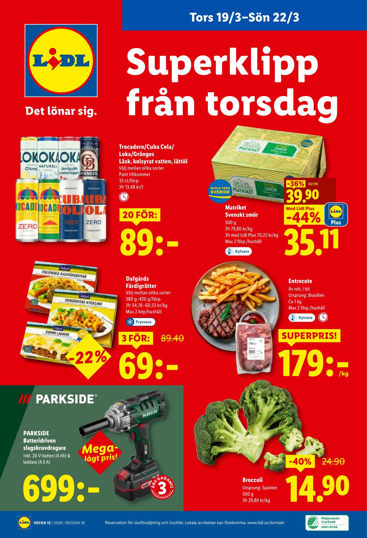 Erbjudanden Lidl 16.03.2026 - 22.03.2026