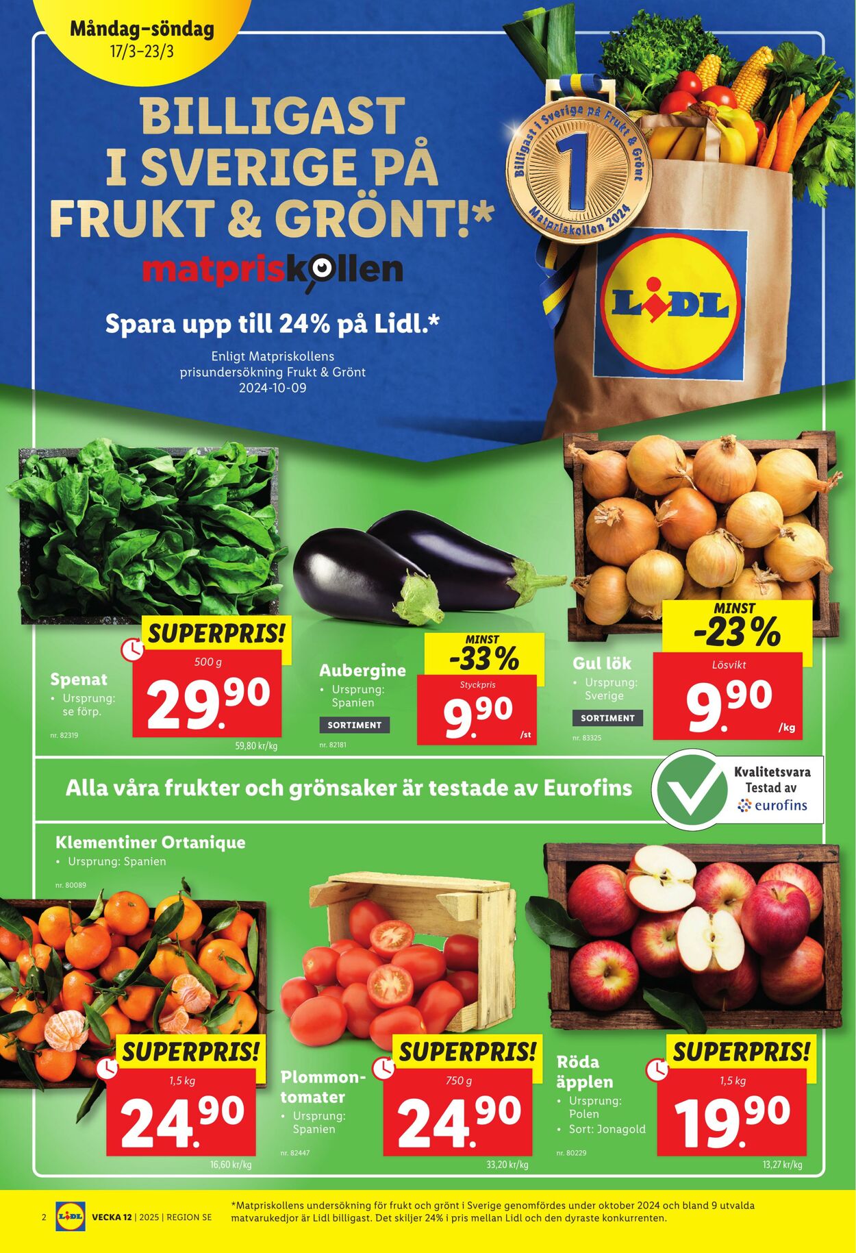 Erbjudanden Lidl 17.03.2025 - 23.03.2025