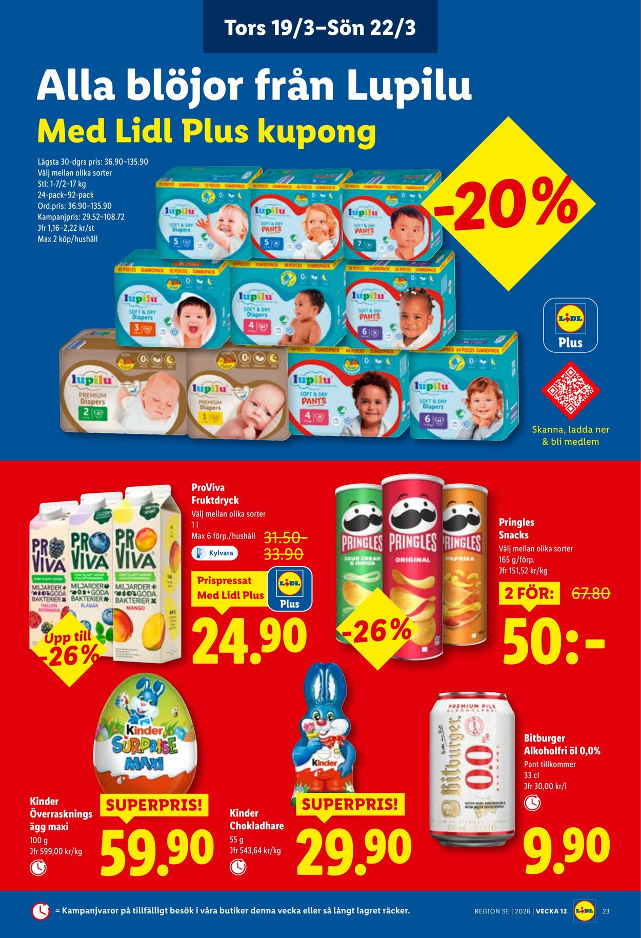 Erbjudanden Lidl 16.03.2026 - 22.03.2026