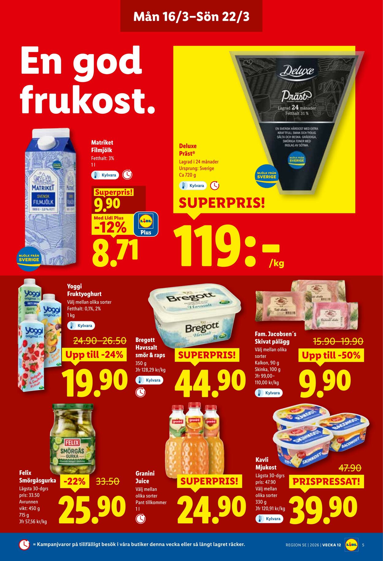 Erbjudanden Lidl 16.03.2026 - 22.03.2026