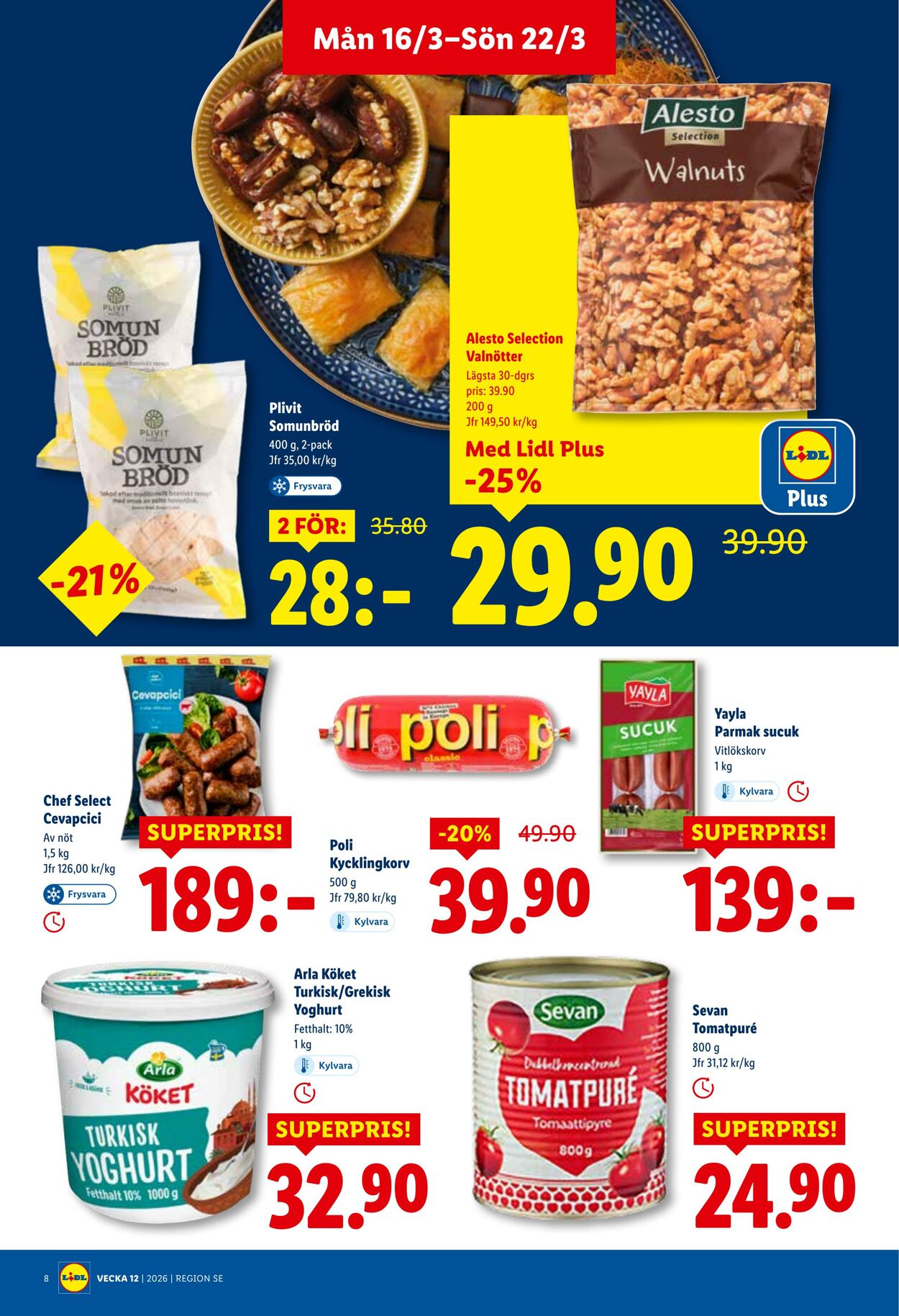 Erbjudanden Lidl 16.03.2026 - 22.03.2026