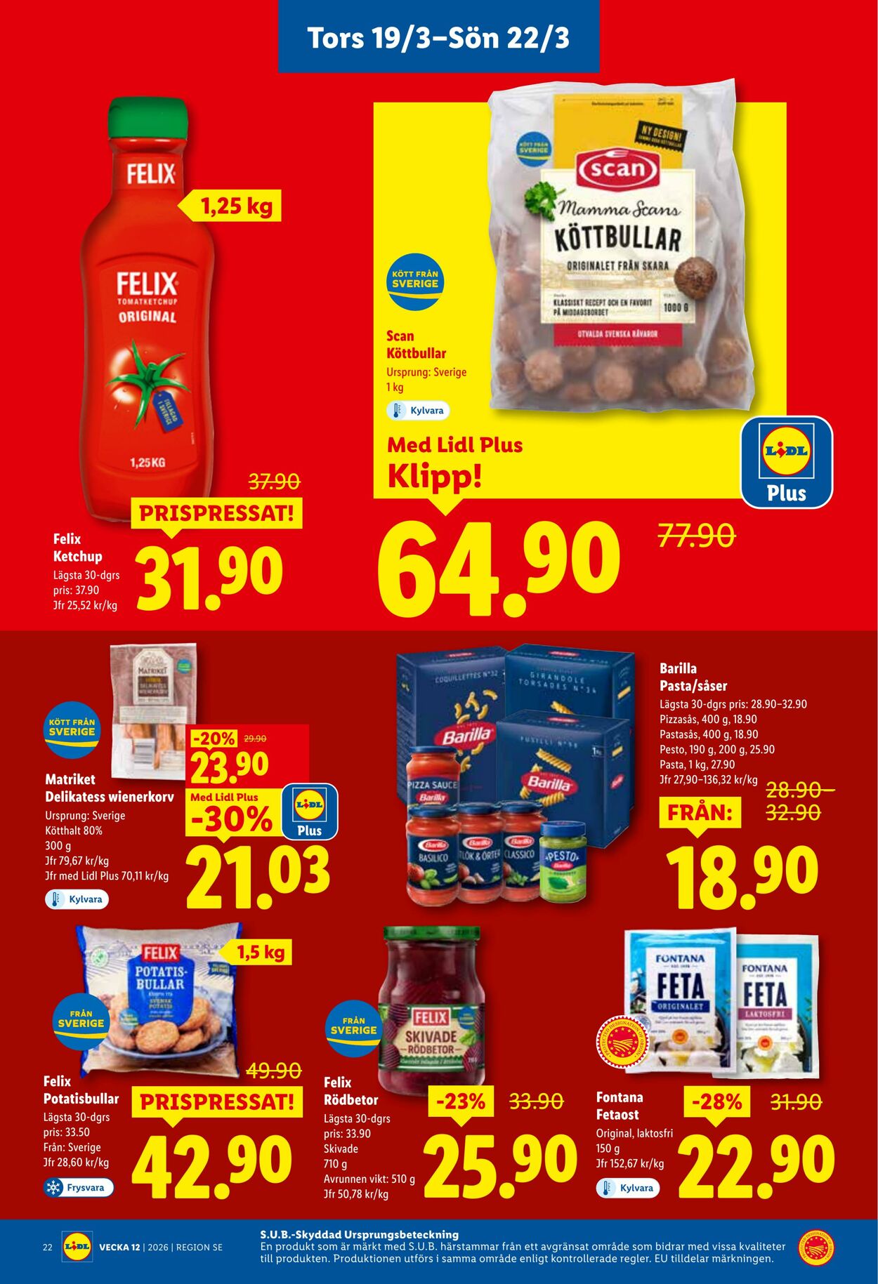 Erbjudanden Lidl 16.03.2026 - 22.03.2026