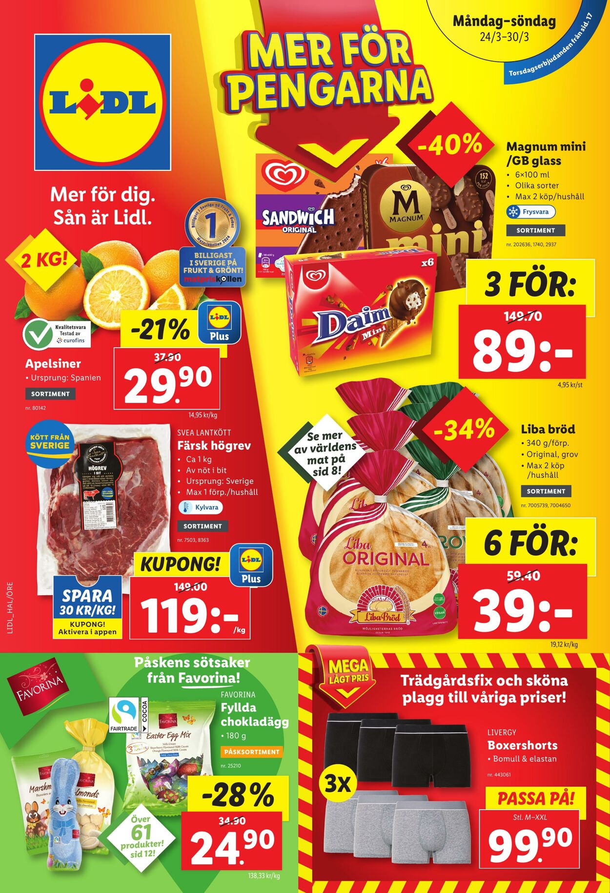 Erbjudanden Lidl 24.03.2025 - 30.03.2025