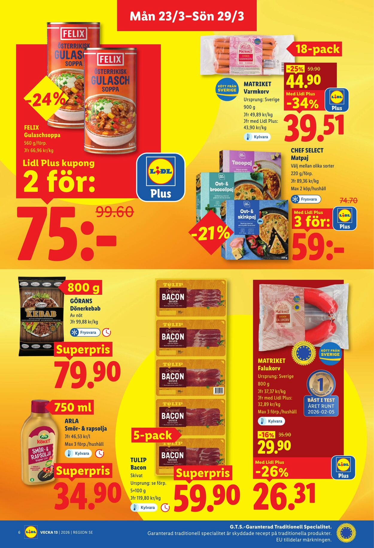 Erbjudanden Lidl 23.03.2026 - 29.03.2026