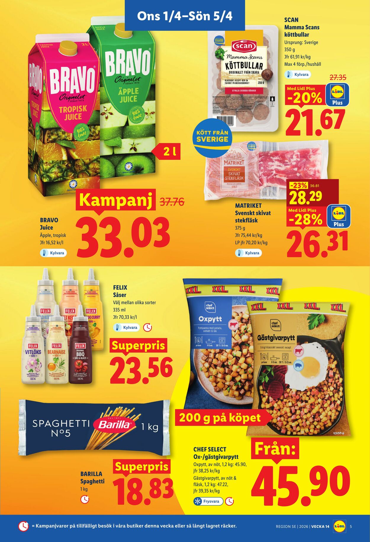 Erbjudanden Lidl 01.04.2026 - 05.04.2026