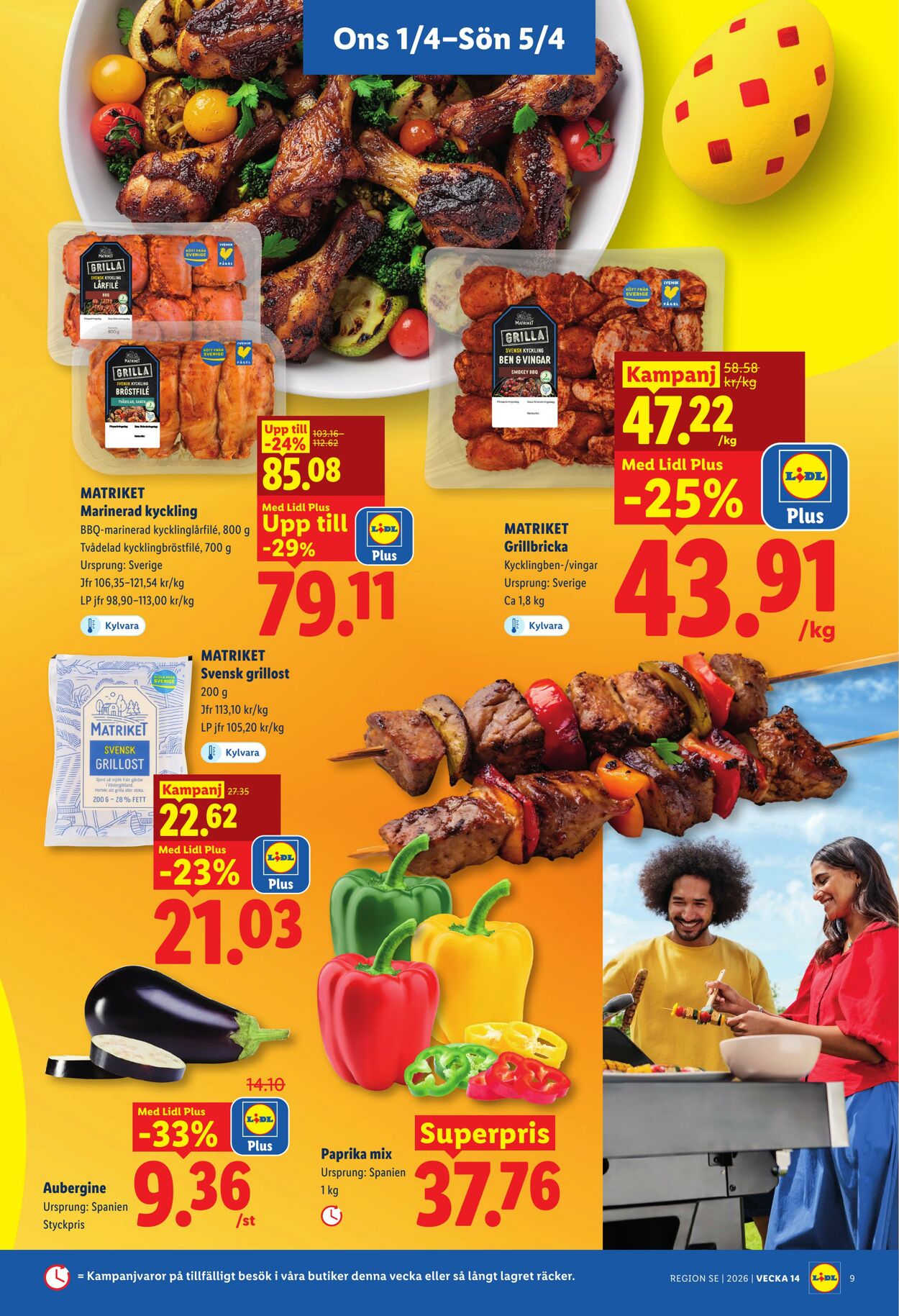 Erbjudanden Lidl 01.04.2026 - 05.04.2026