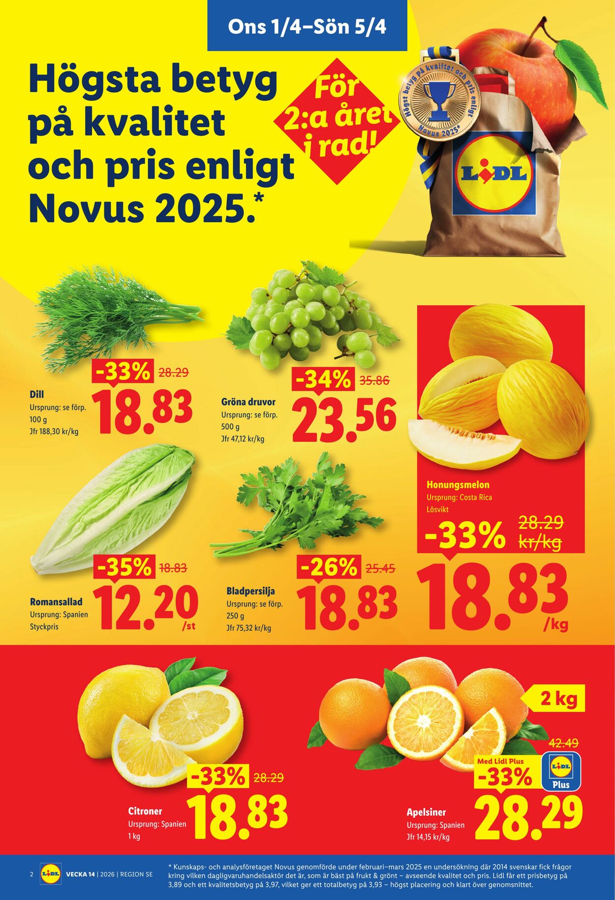 Erbjudanden Lidl 01.04.2026 - 05.04.2026
