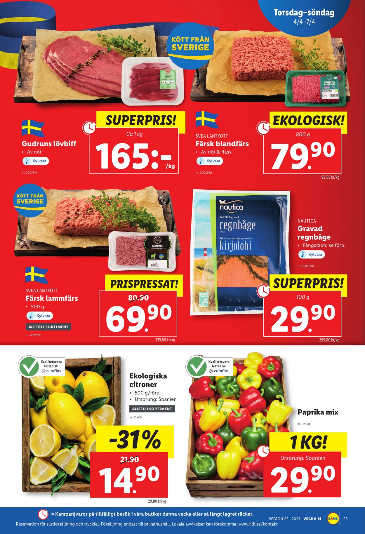 Erbjudanden Lidl 01.04.2024 - 07.04.2024