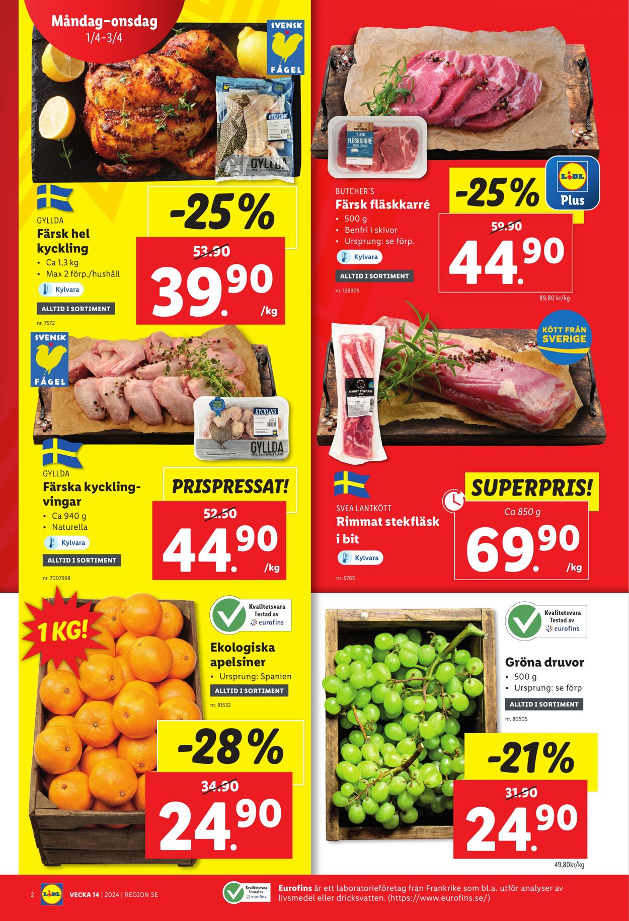 Erbjudanden Lidl 01.04.2024 - 07.04.2024