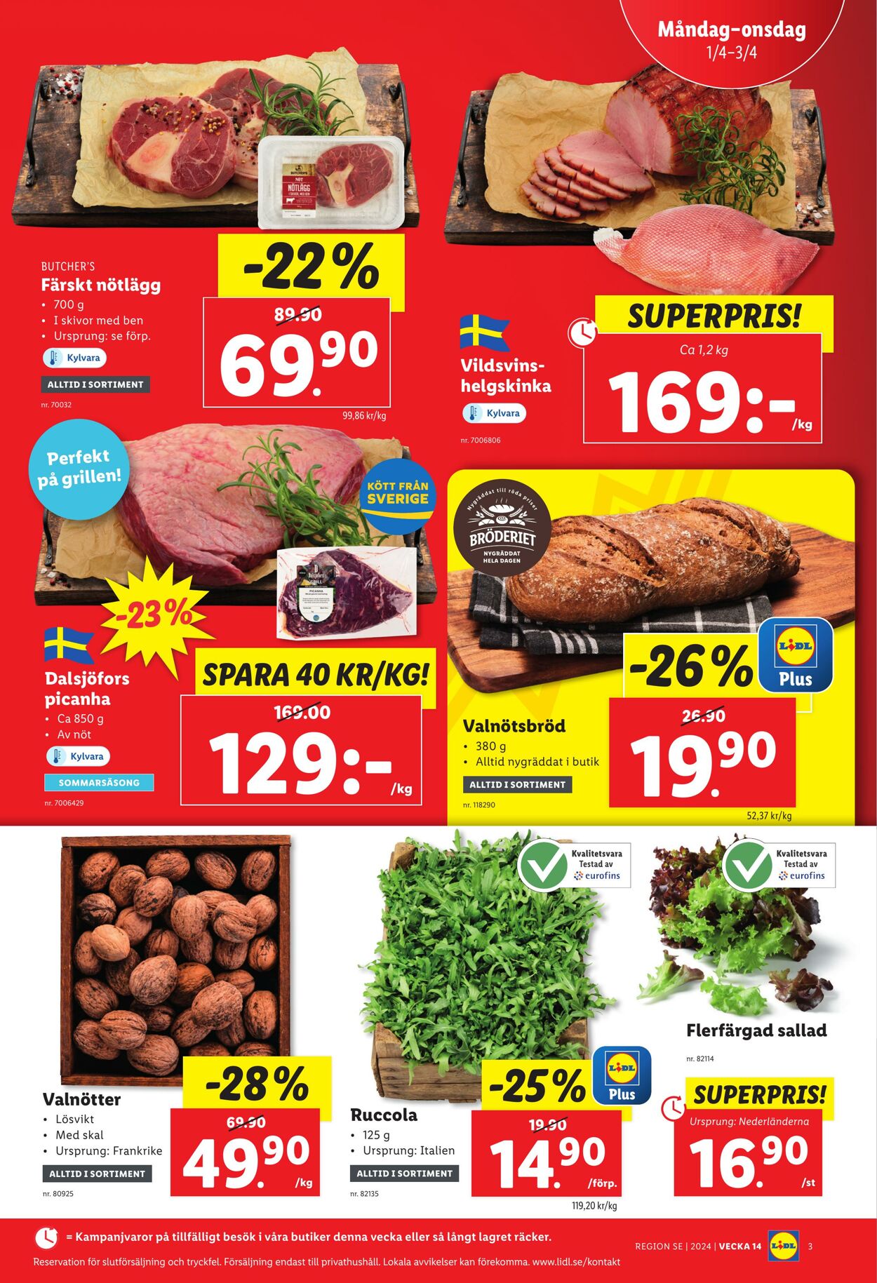 Erbjudanden Lidl 01.04.2024 - 07.04.2024