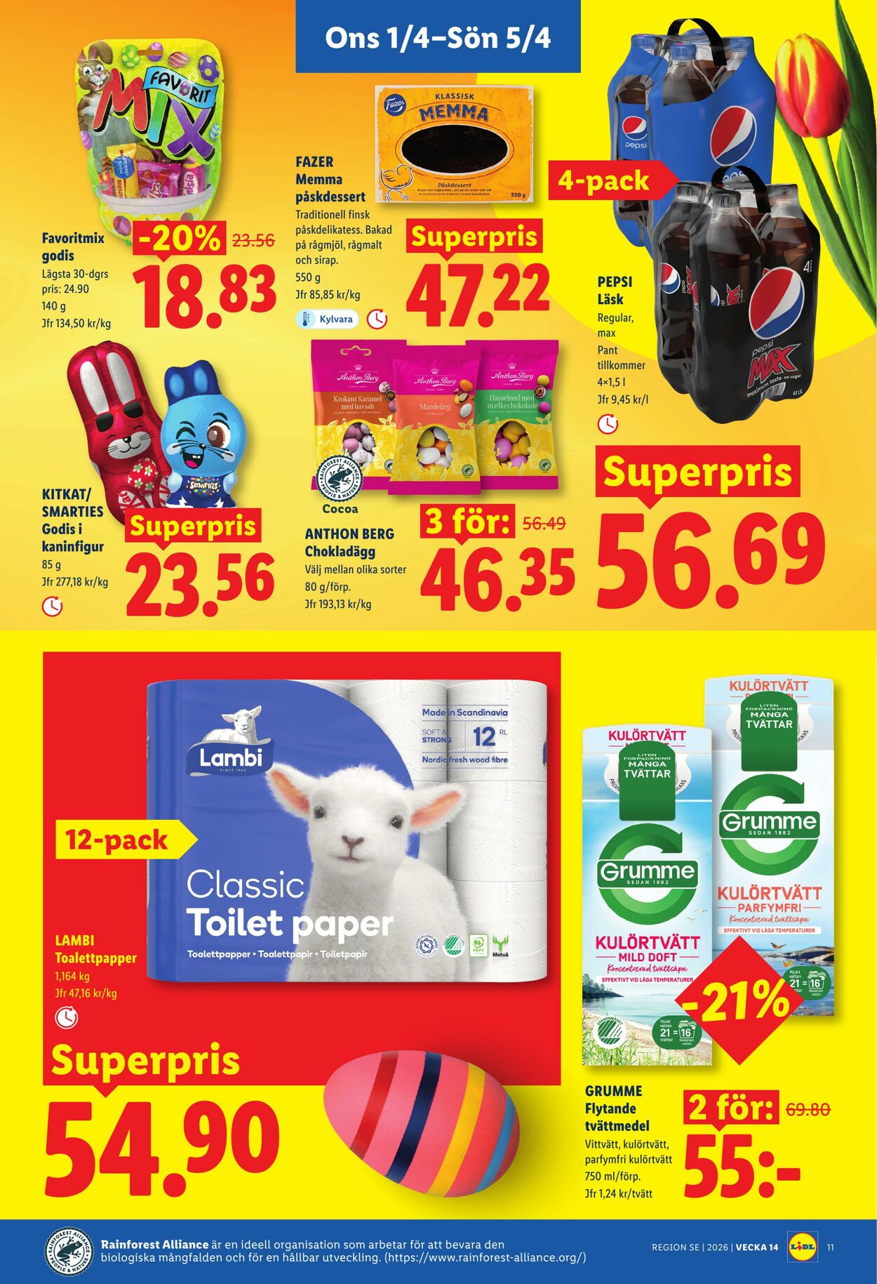 Erbjudanden Lidl 01.04.2026 - 05.04.2026