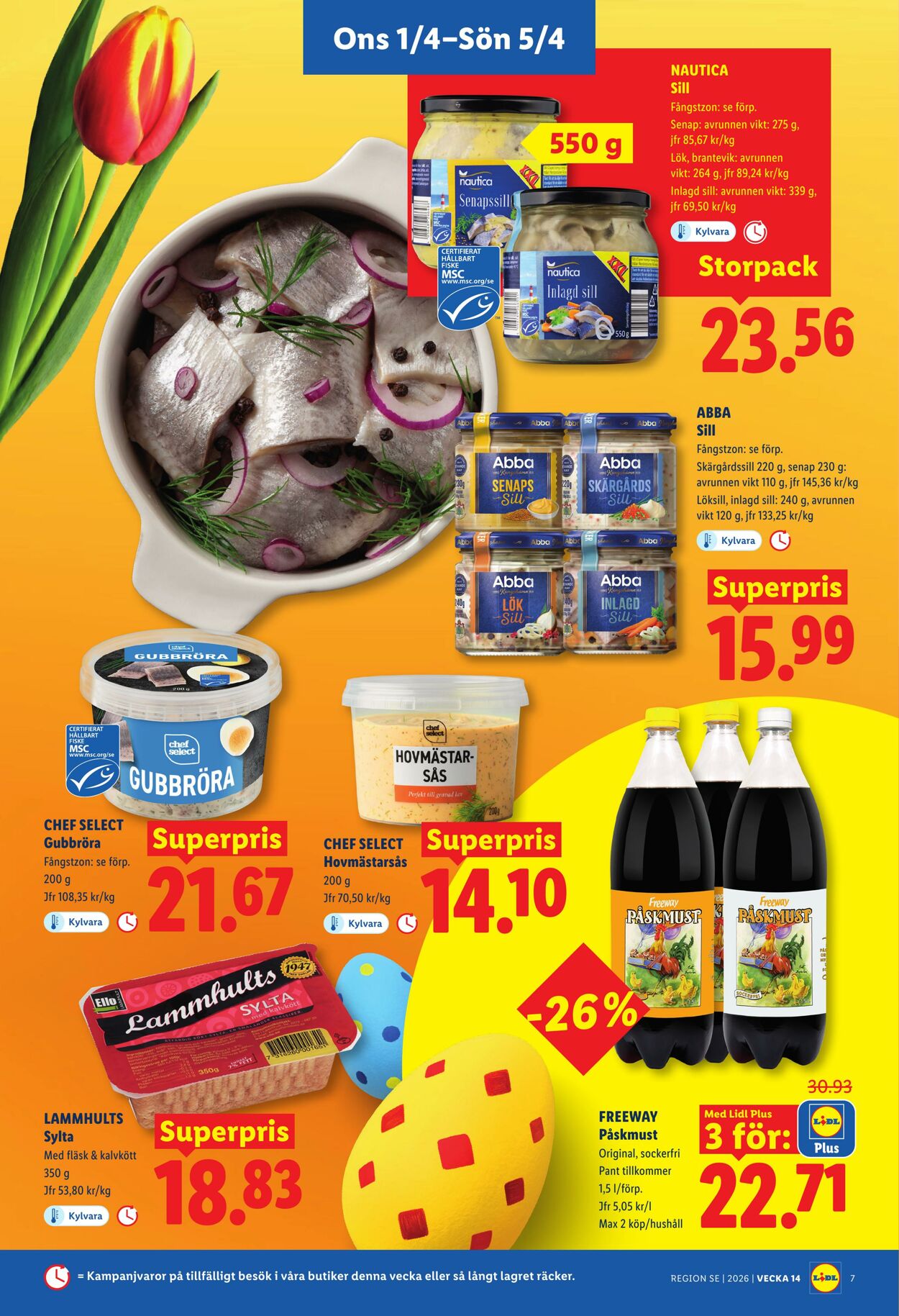 Erbjudanden Lidl 01.04.2026 - 05.04.2026