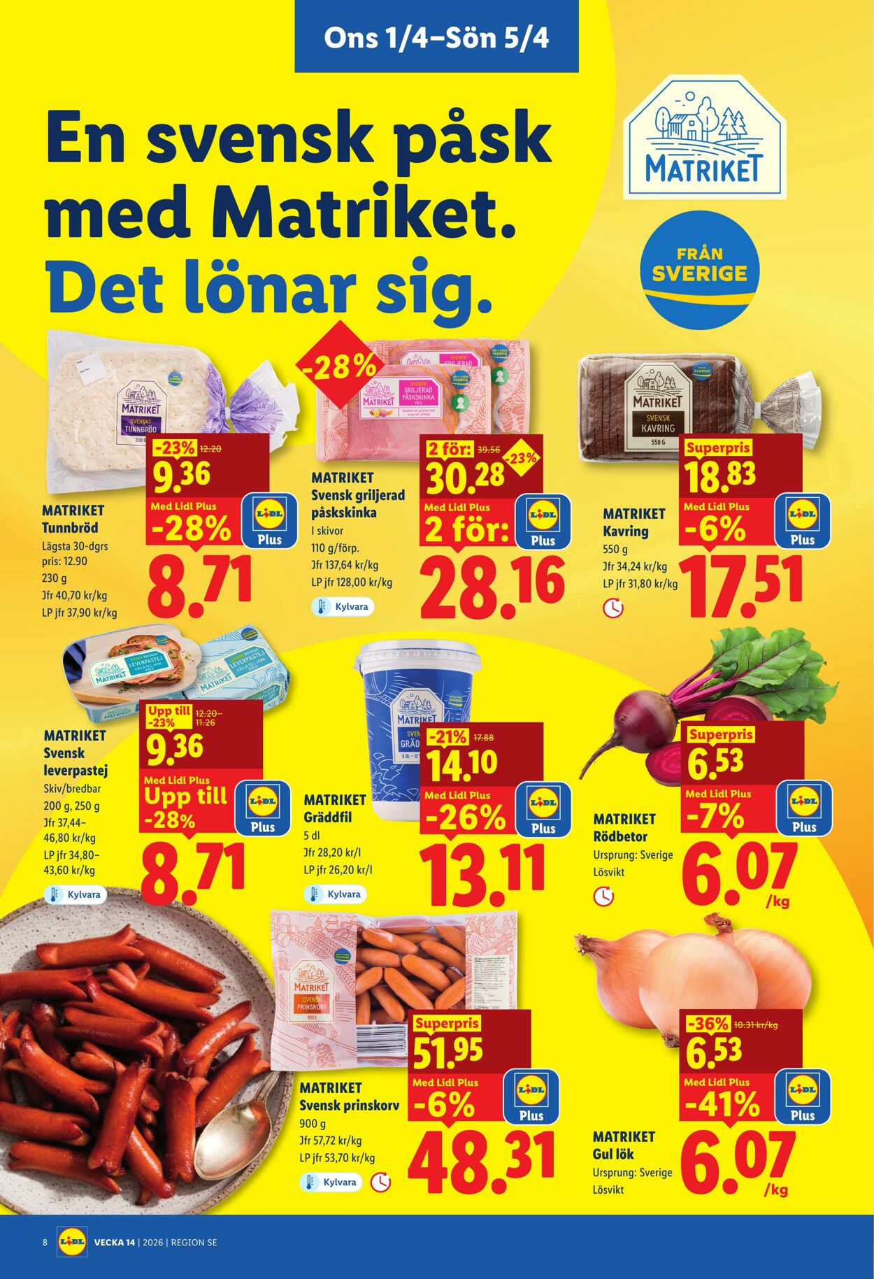 Erbjudanden Lidl 01.04.2026 - 05.04.2026