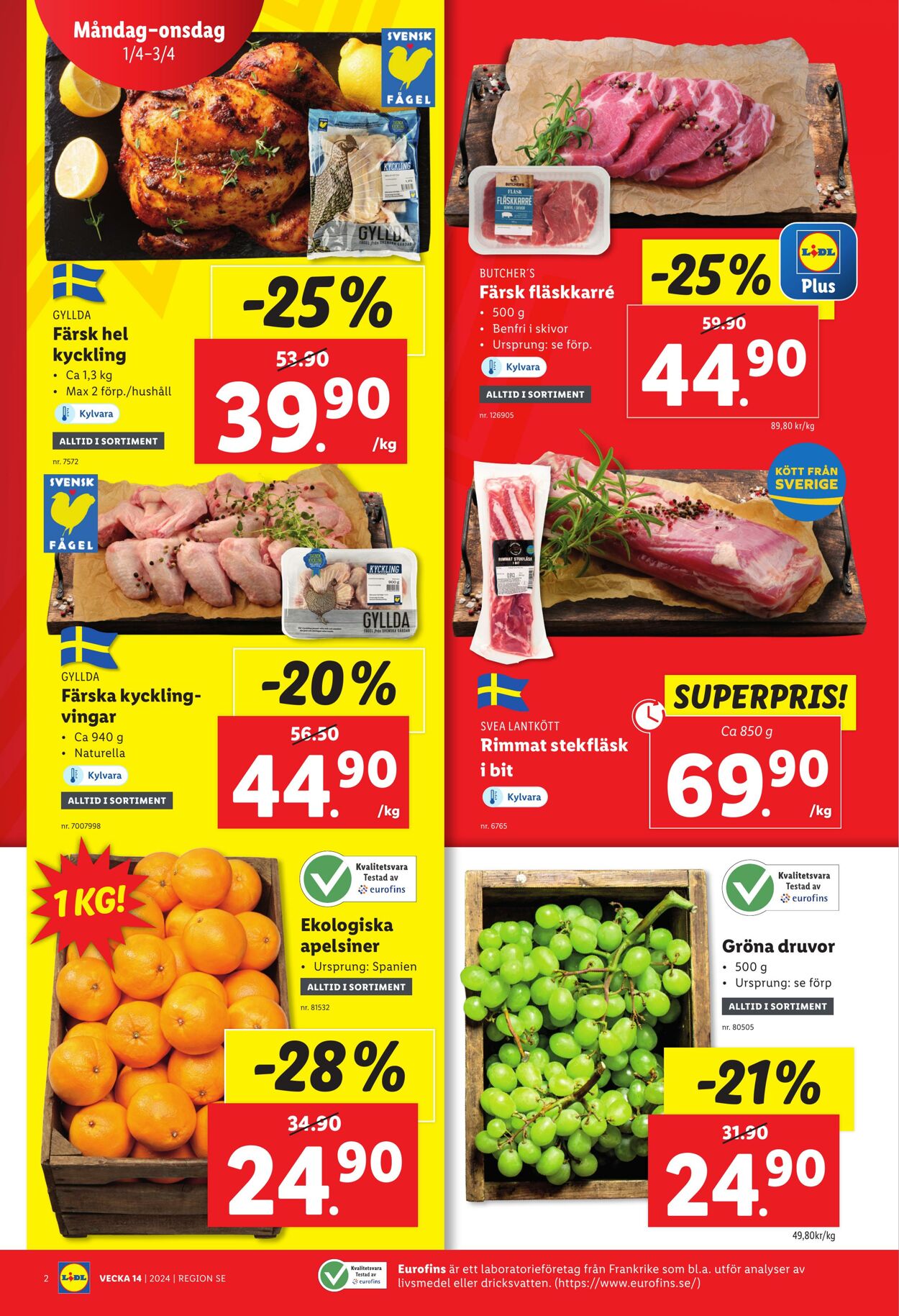 Erbjudanden Lidl 01.04.2024 - 07.04.2024