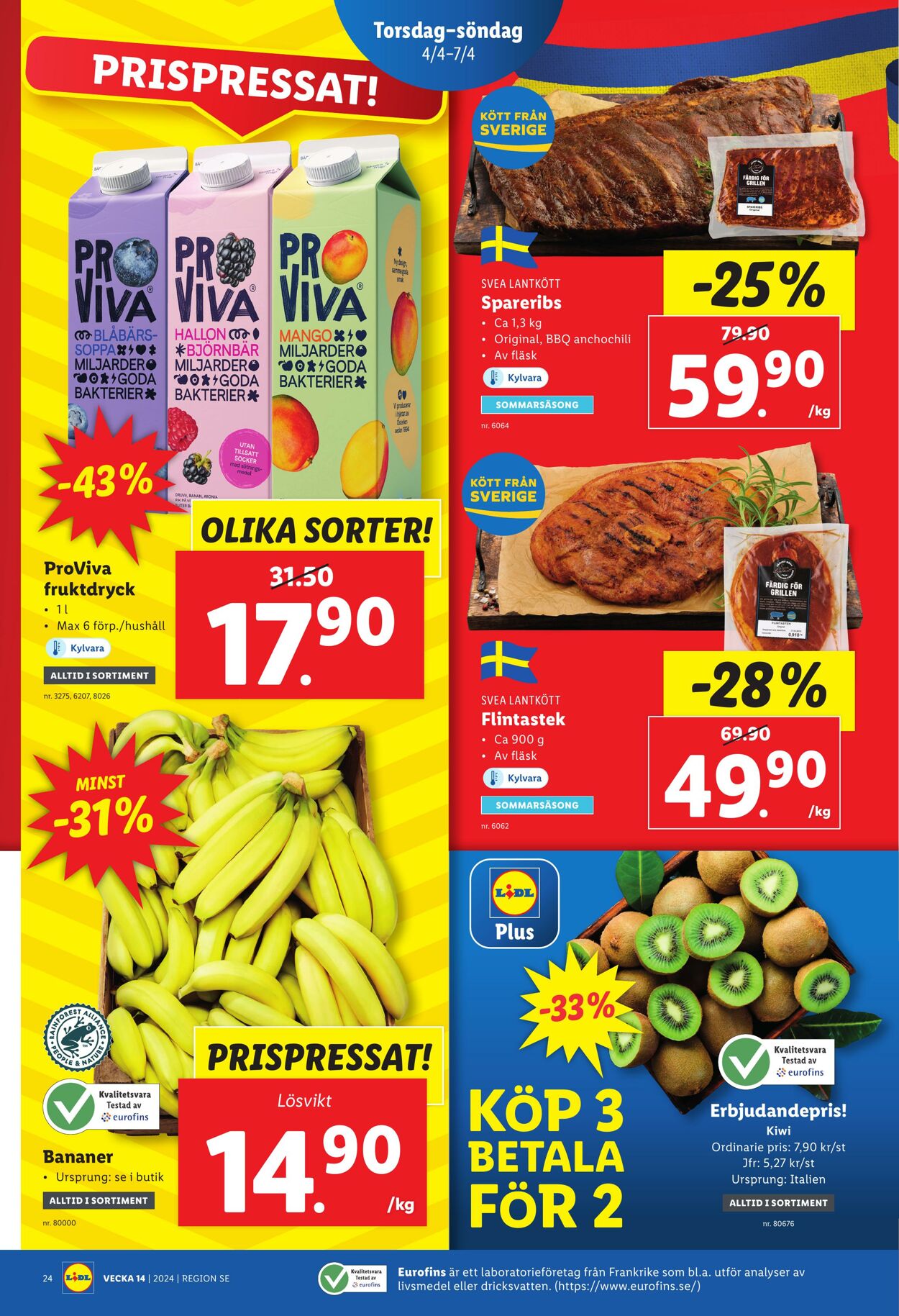 Erbjudanden Lidl 01.04.2024 - 07.04.2024