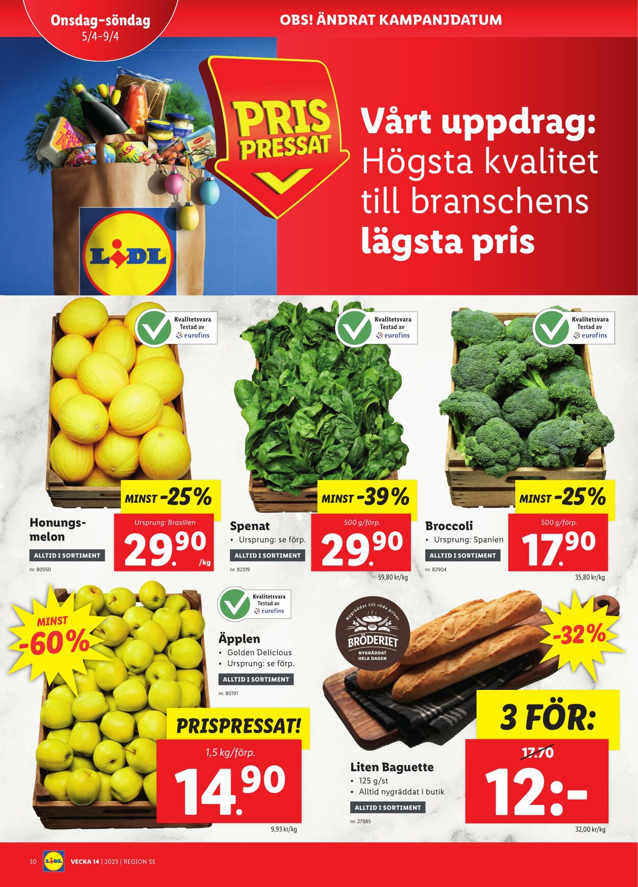 Erbjudanden Lidl 03.04.2023 - 09.04.2023