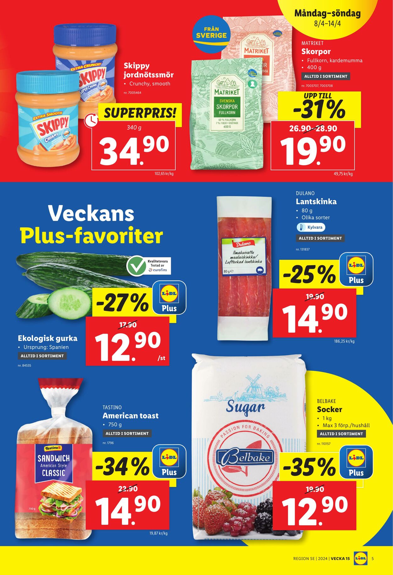 Erbjudanden Lidl 08.04.2024 - 14.04.2024