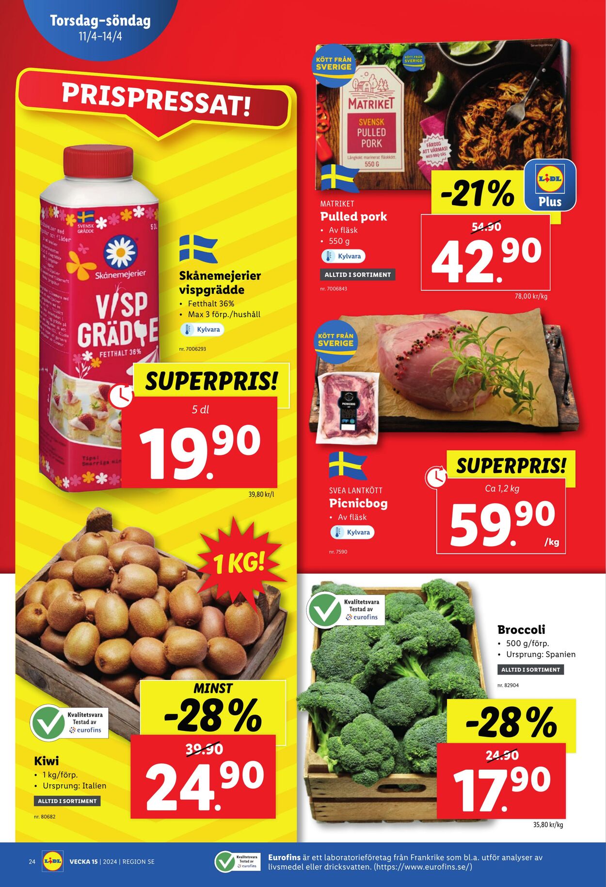 Erbjudanden Lidl 08.04.2024 - 14.04.2024