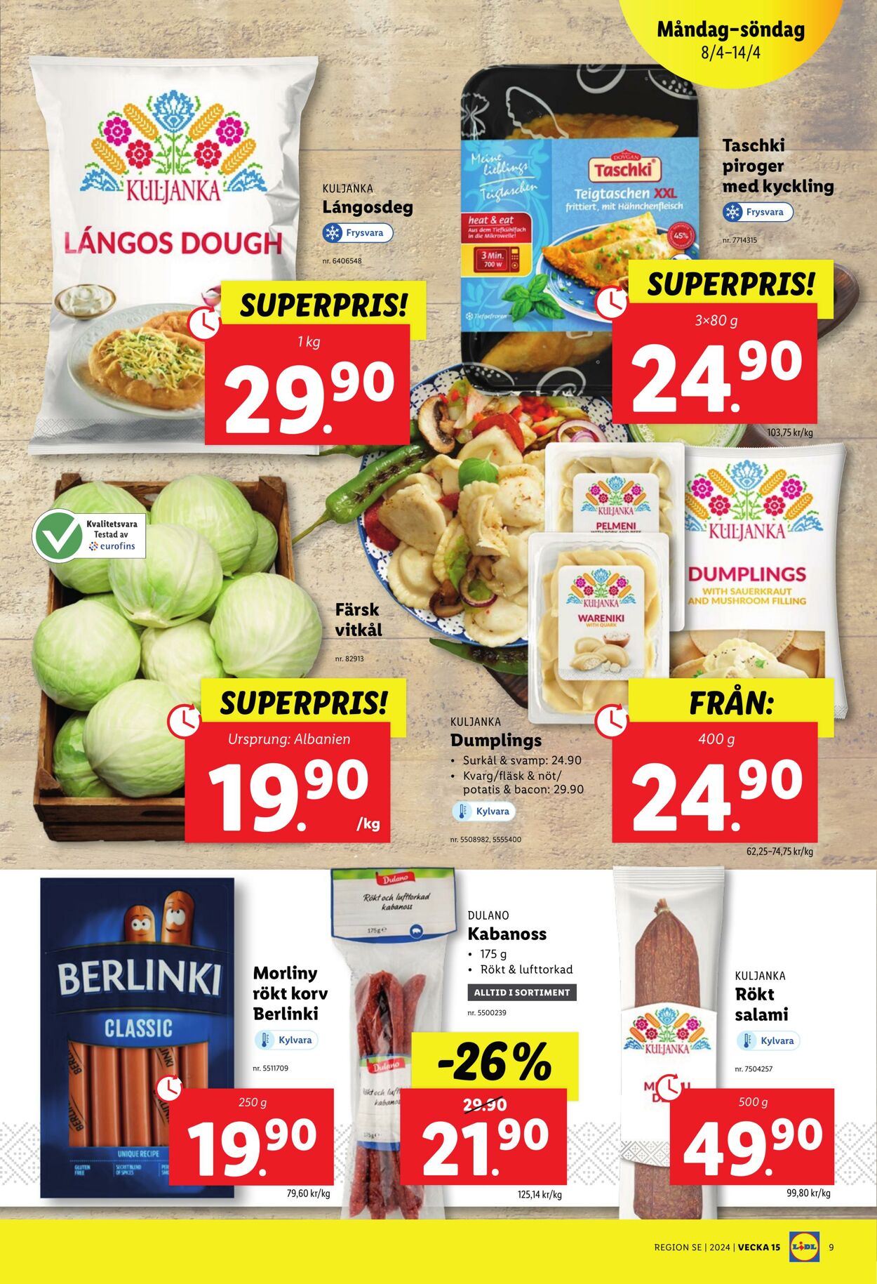 Erbjudanden Lidl 08.04.2024 - 14.04.2024