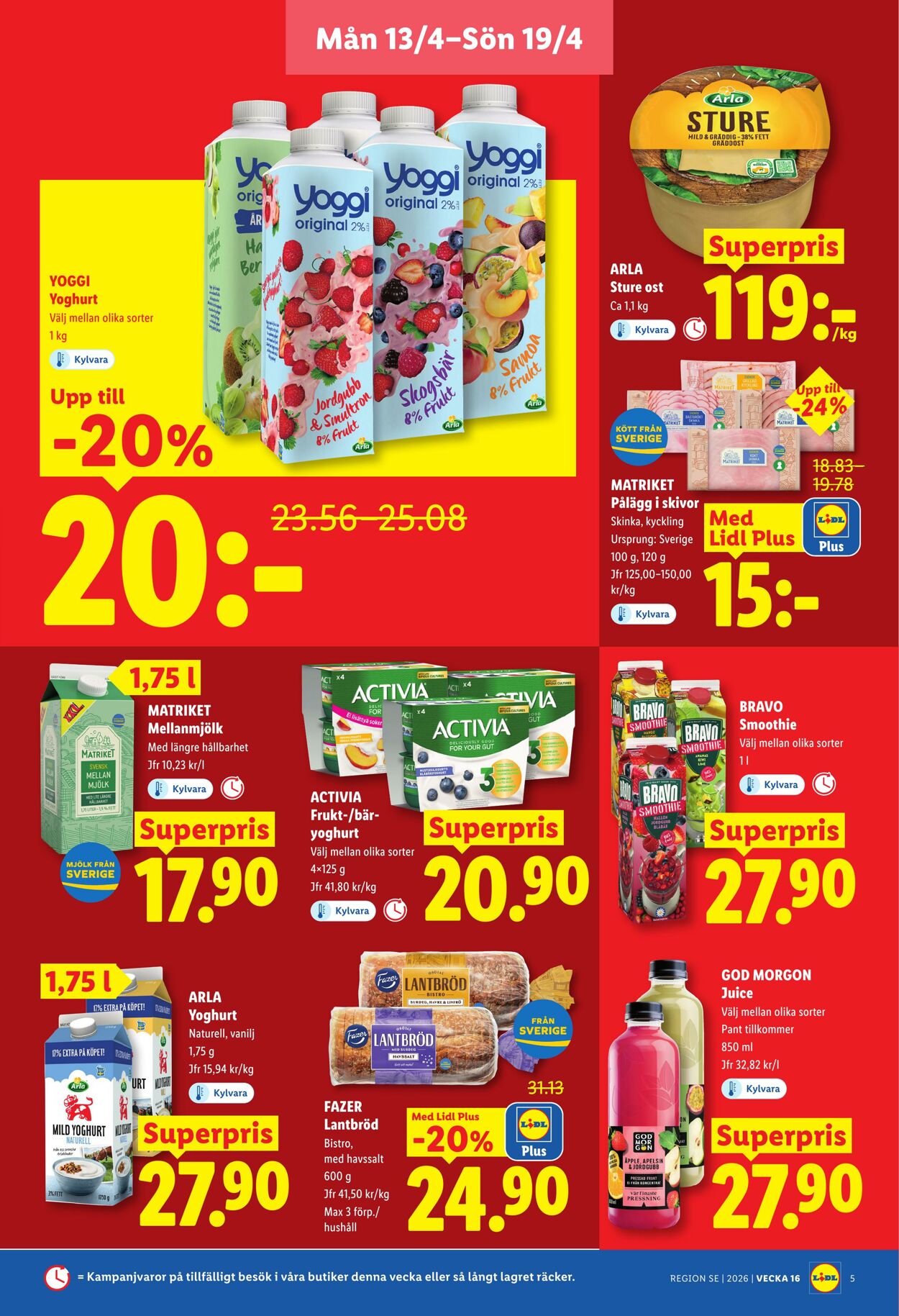 Erbjudanden Lidl 13.04.2026 - 19.04.2026
