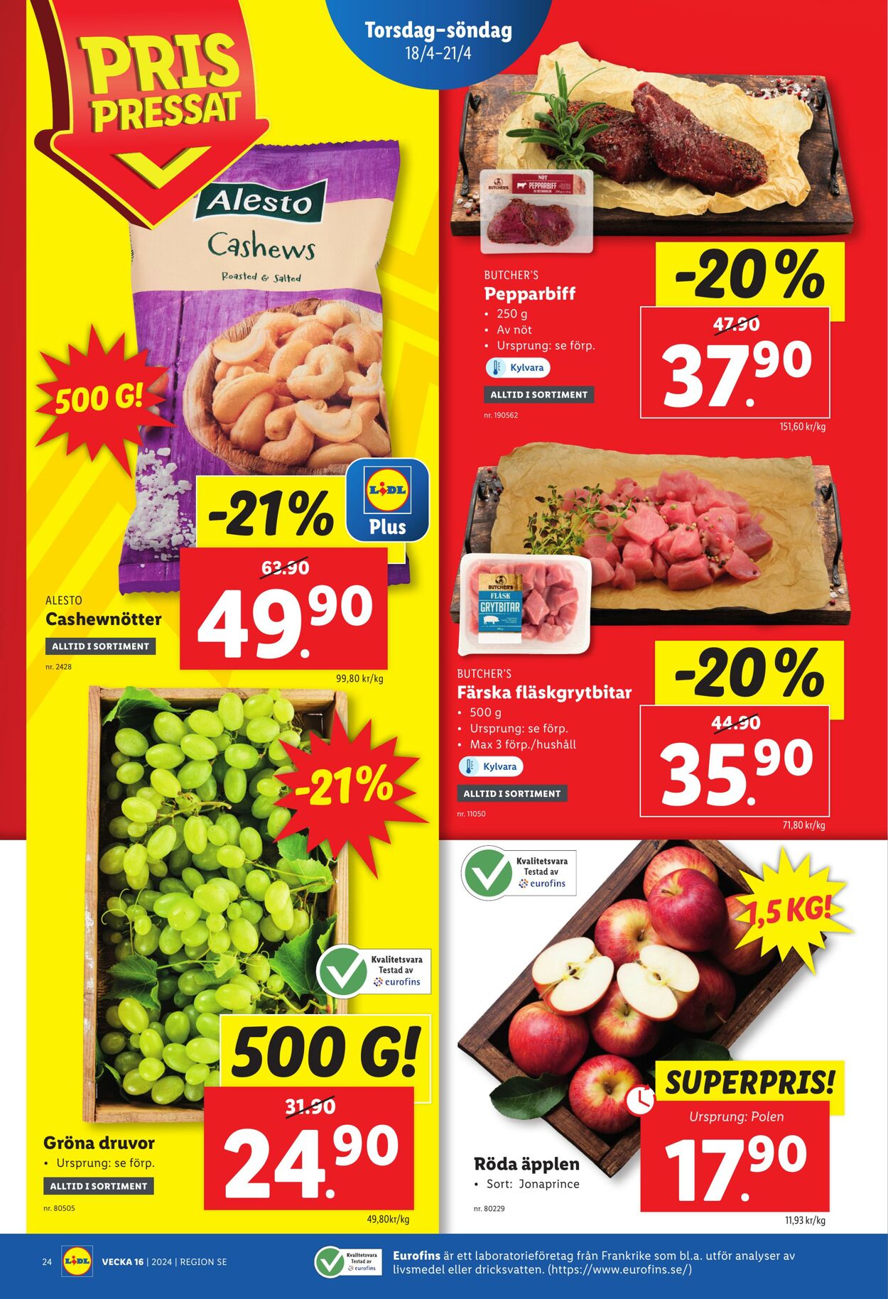 Erbjudanden Lidl 15.04.2024 - 21.04.2024