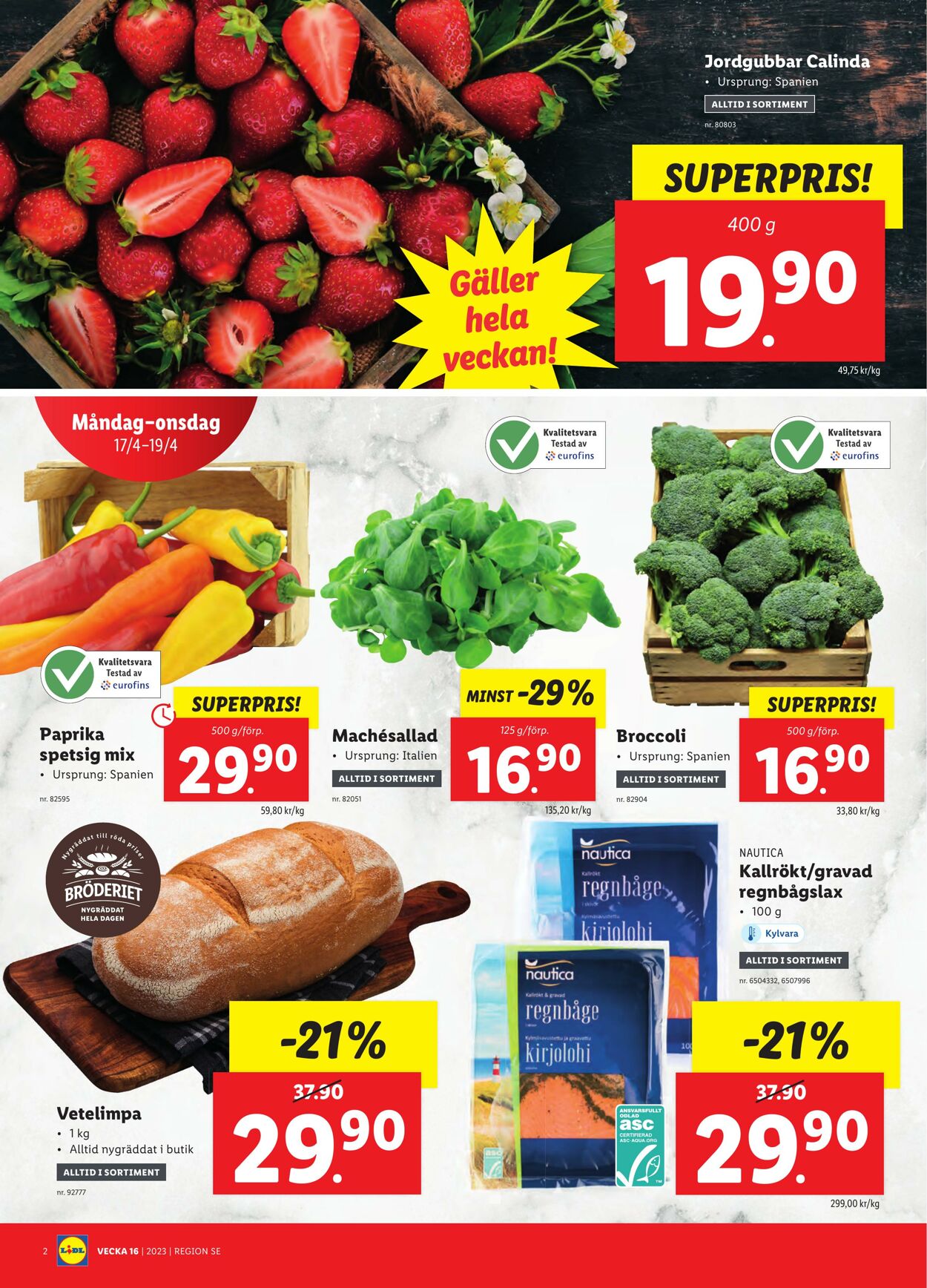 Erbjudanden Lidl 17.04.2023 - 23.04.2023