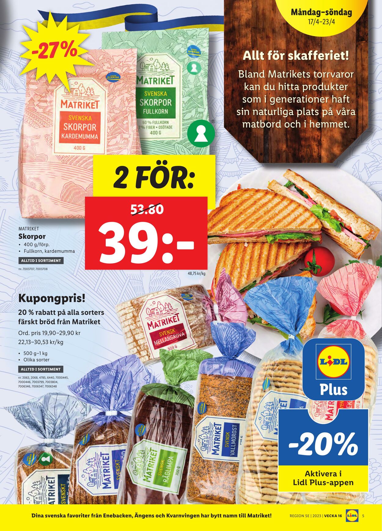 Erbjudanden Lidl 17.04.2023 - 23.04.2023