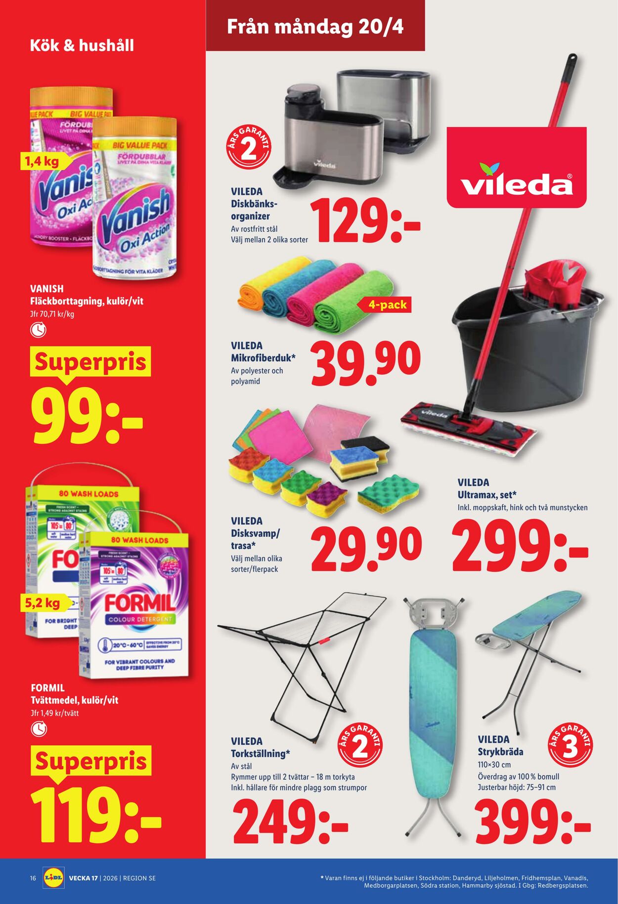 Erbjudanden Lidl 20.04.2026 - 26.04.2026