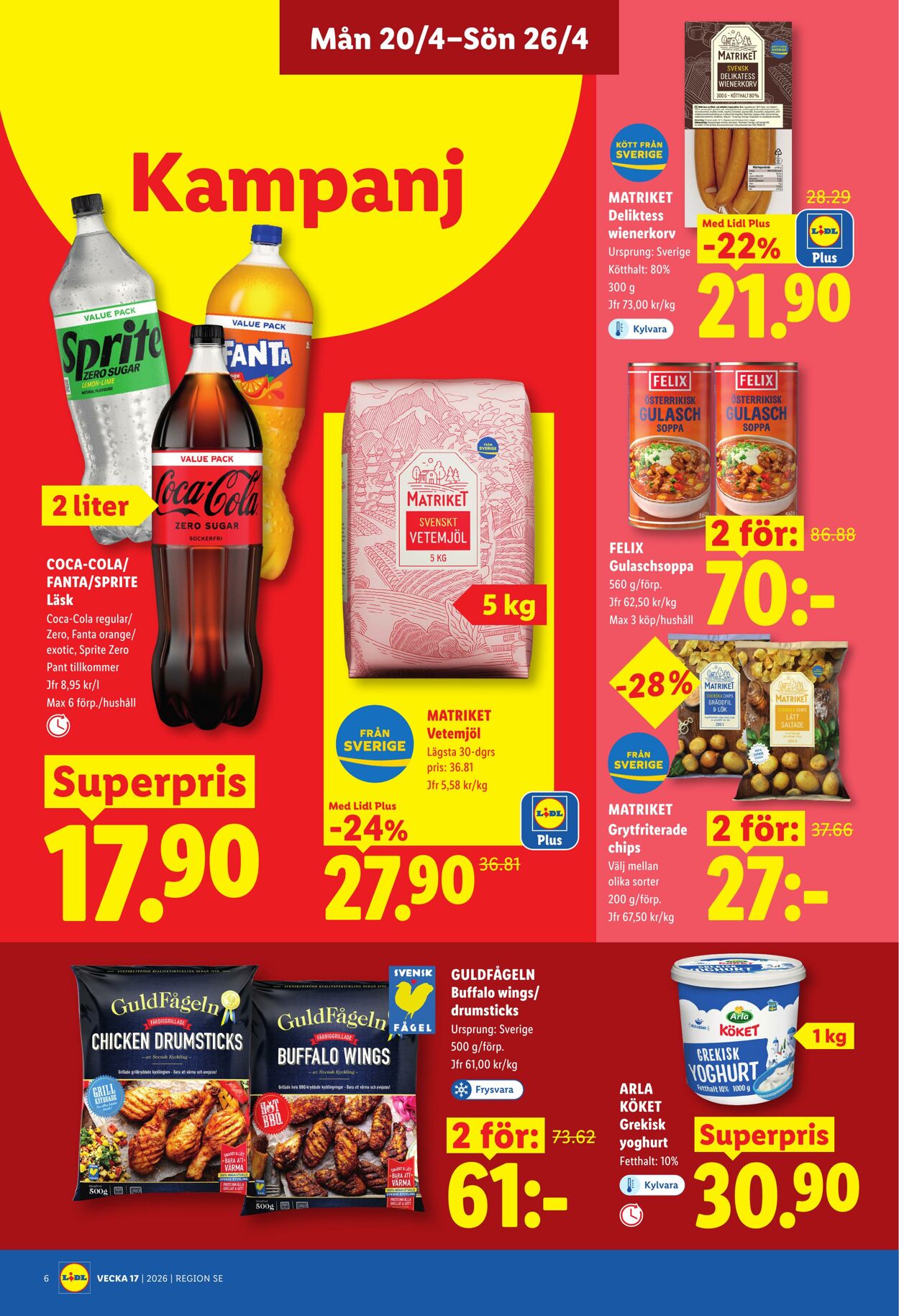 Erbjudanden Lidl 20.04.2026 - 26.04.2026