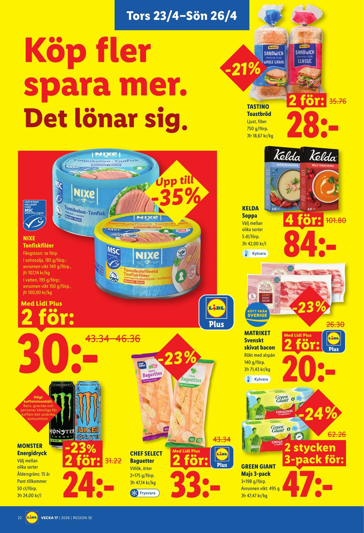 Erbjudanden Lidl 20.04.2026 - 26.04.2026