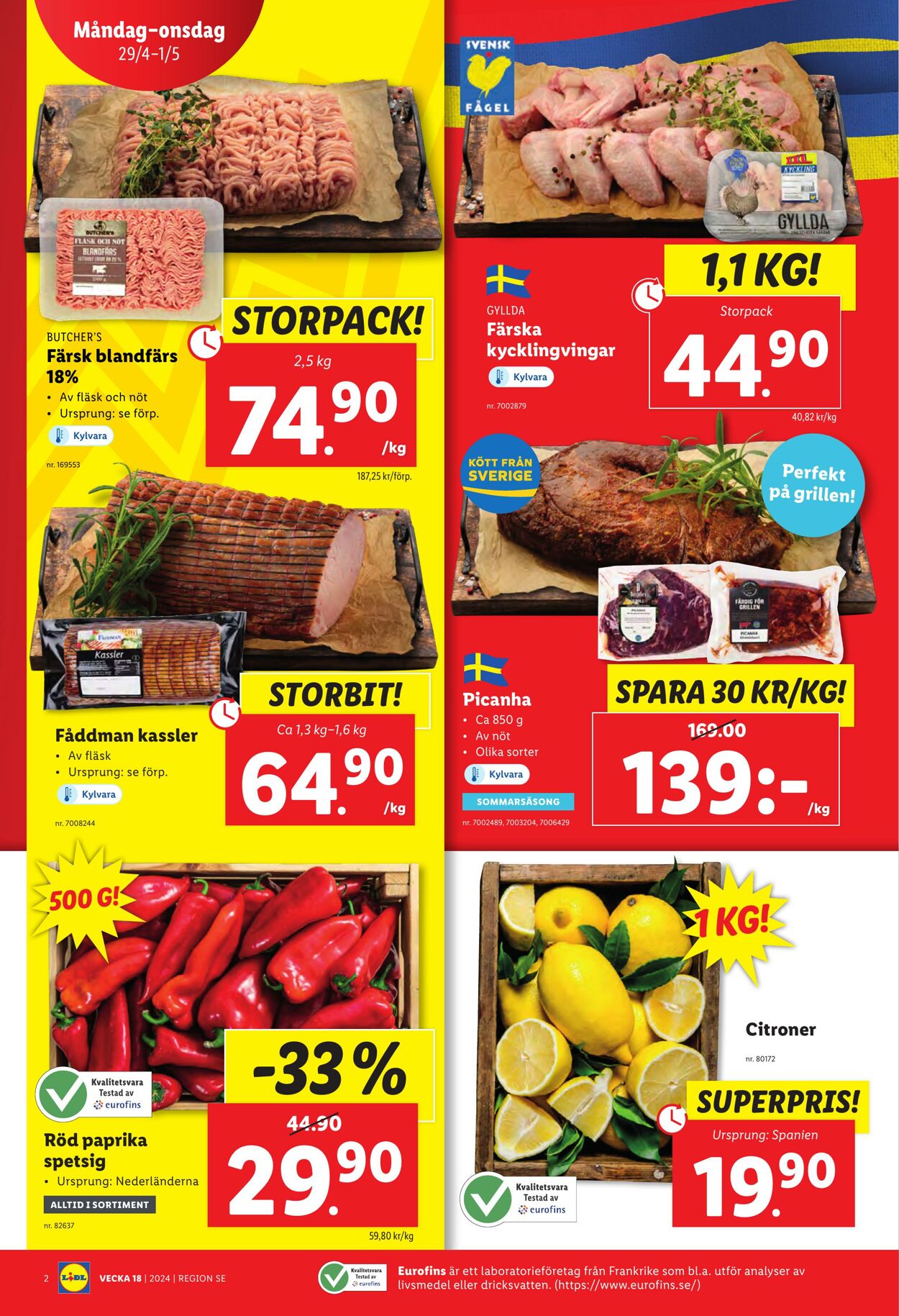 Erbjudanden Lidl 29.04.2024 - 05.05.2024