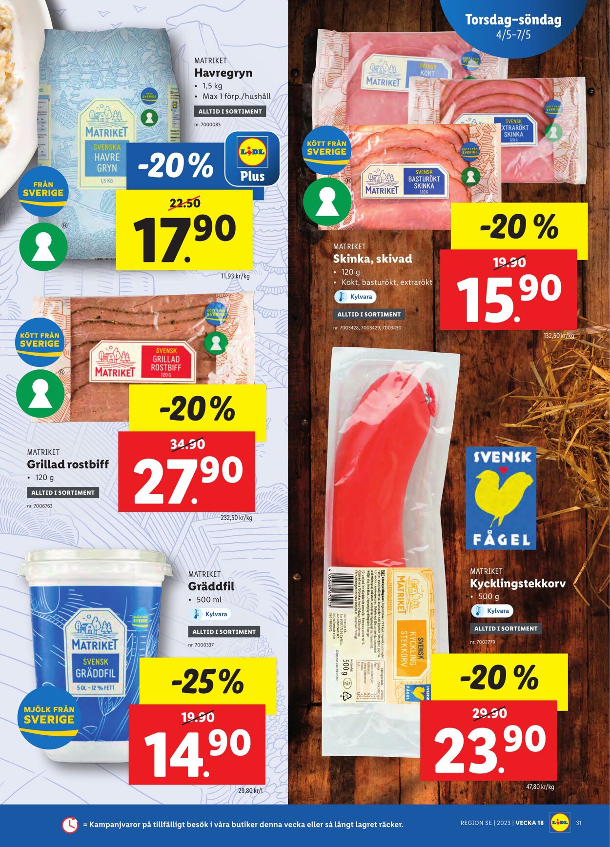 Erbjudanden Lidl 01.05.2023 - 07.05.2023