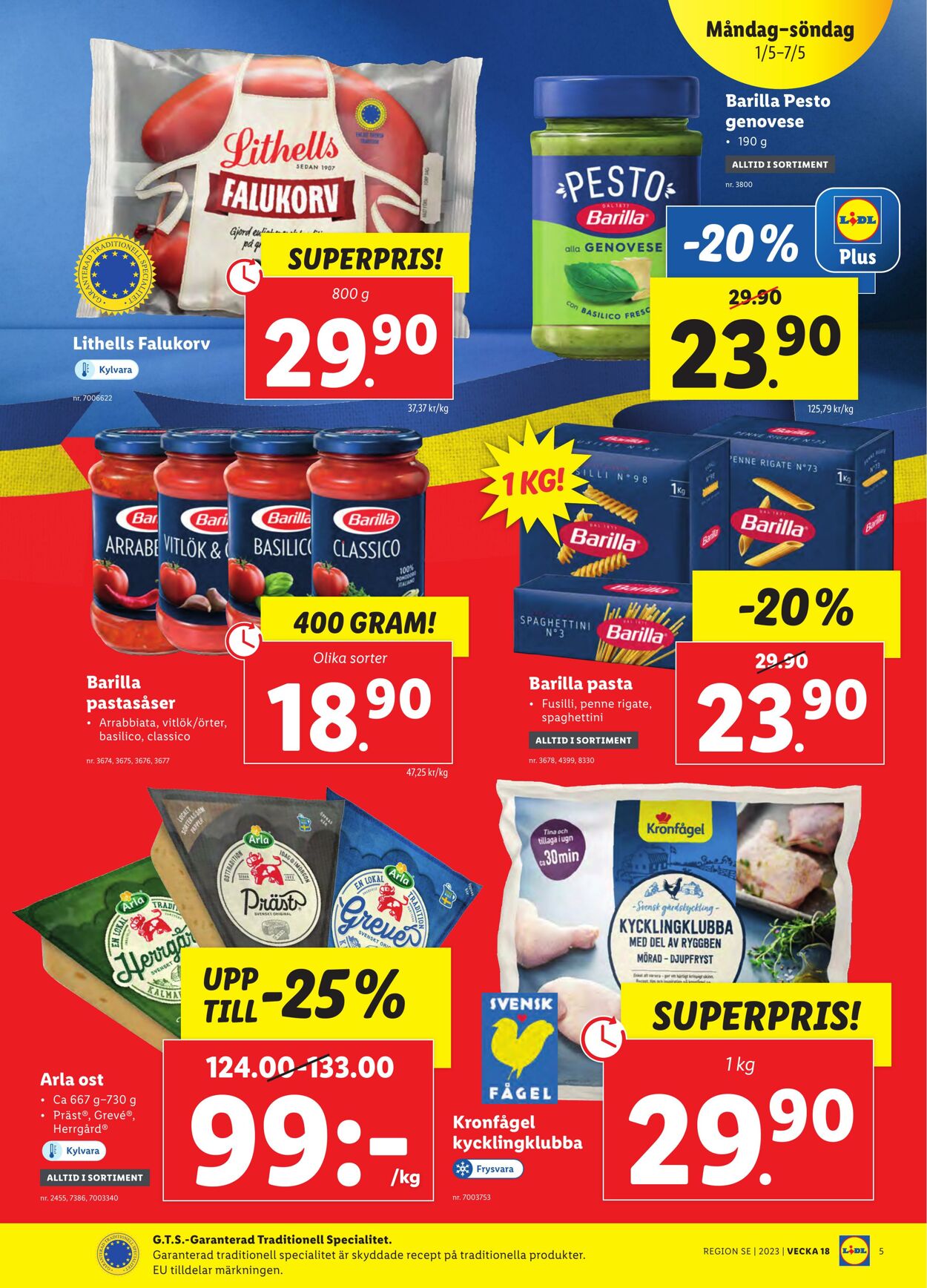 Erbjudanden Lidl 01.05.2023 - 07.05.2023