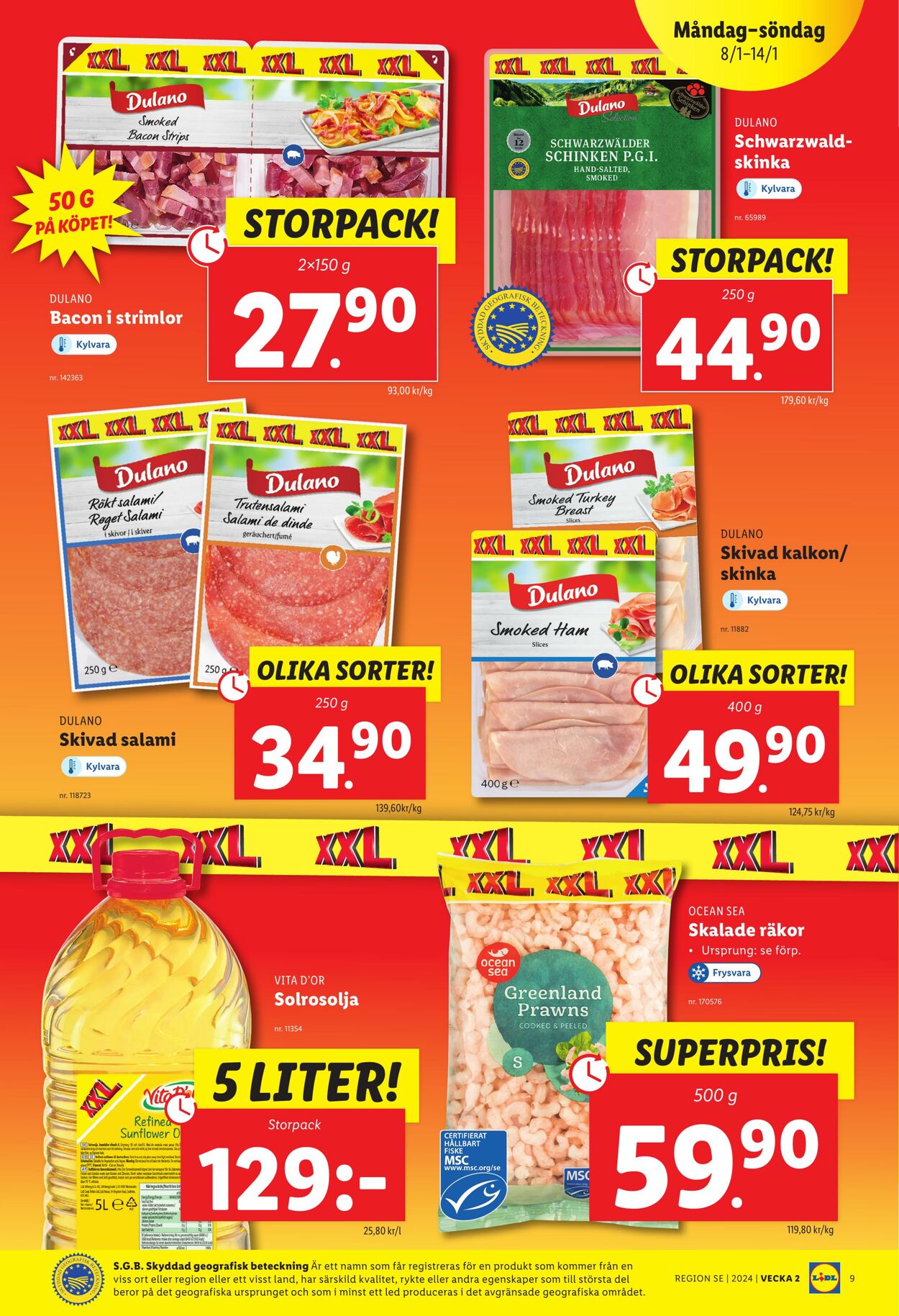 Erbjudanden Lidl 08.01.2024 - 14.01.2024