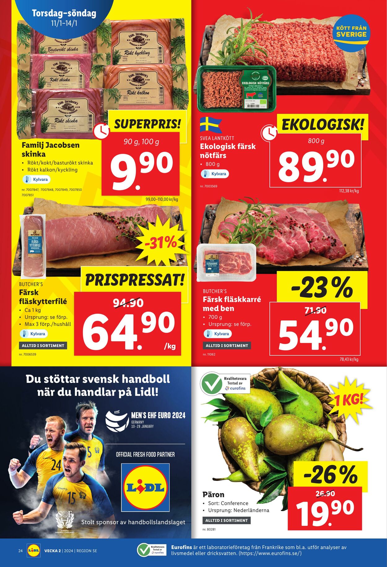 Erbjudanden Lidl 08.01.2024 - 14.01.2024