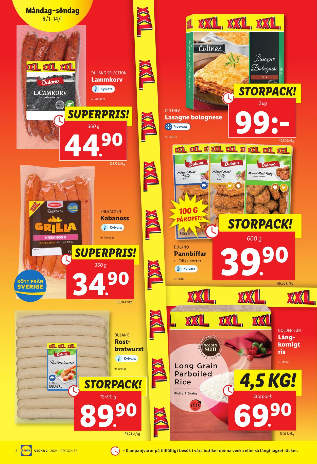 Erbjudanden Lidl 08.01.2024 - 14.01.2024