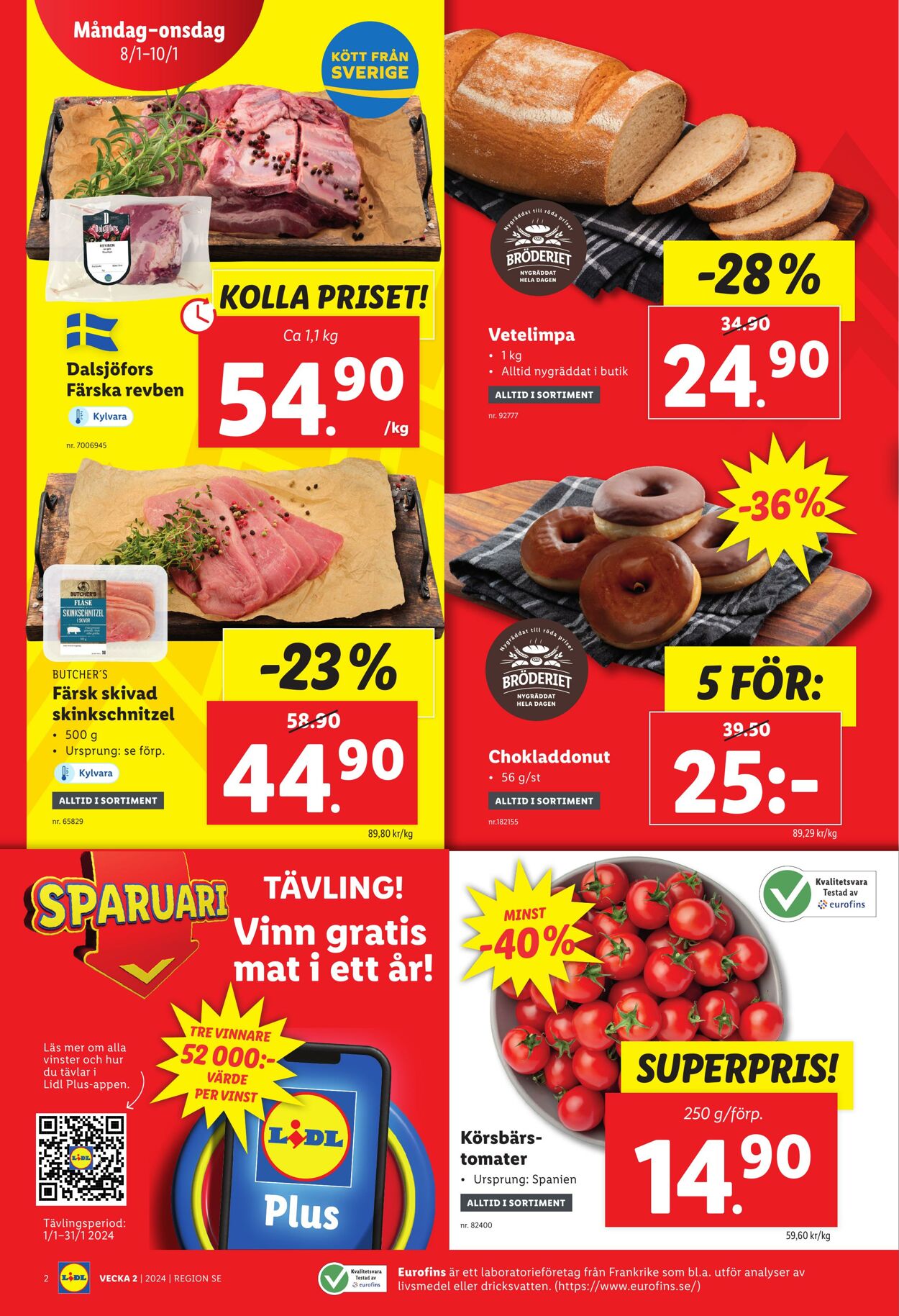 Erbjudanden Lidl 08.01.2024 - 14.01.2024