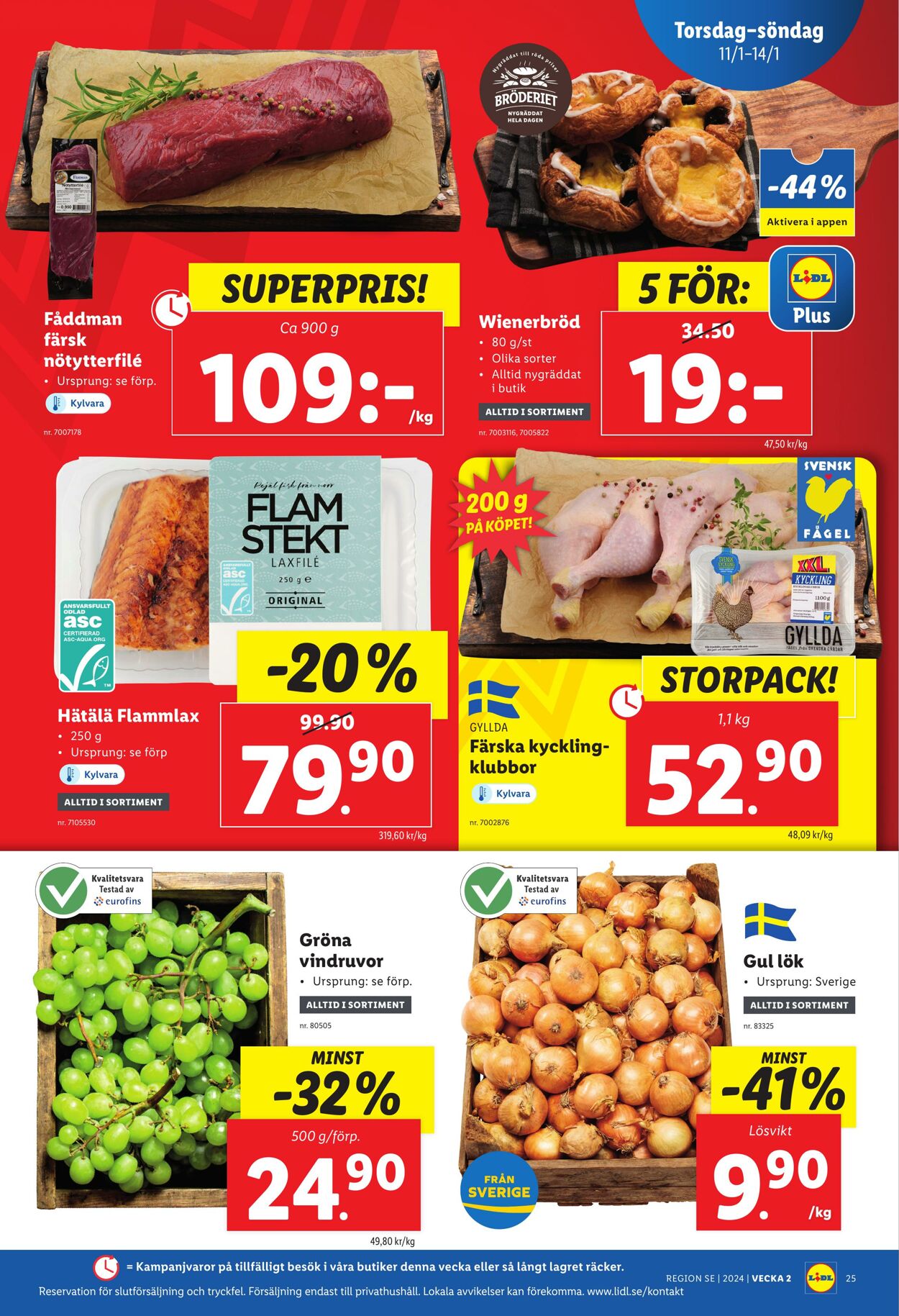 Erbjudanden Lidl 08.01.2024 - 14.01.2024