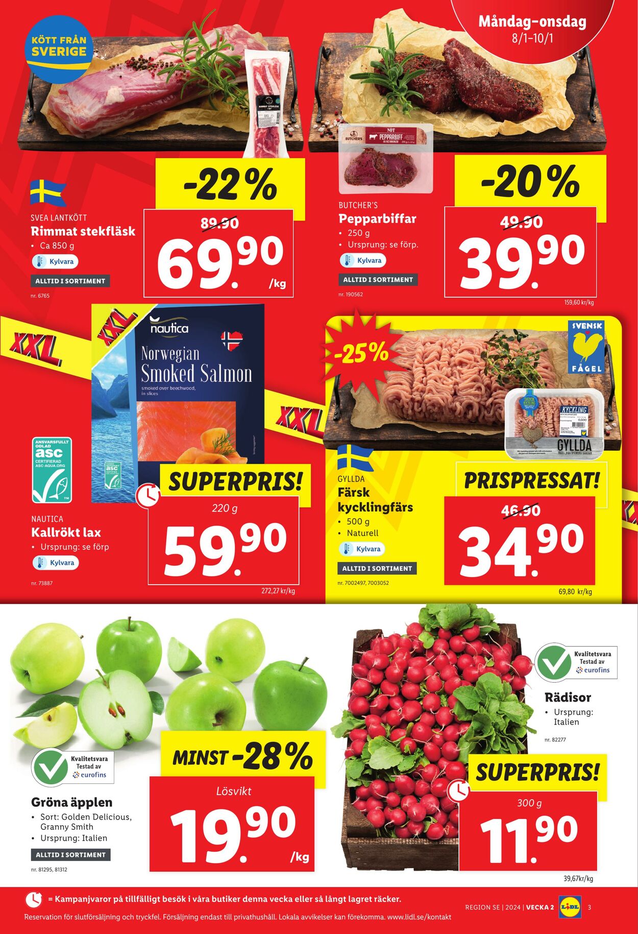 Erbjudanden Lidl 08.01.2024 - 14.01.2024