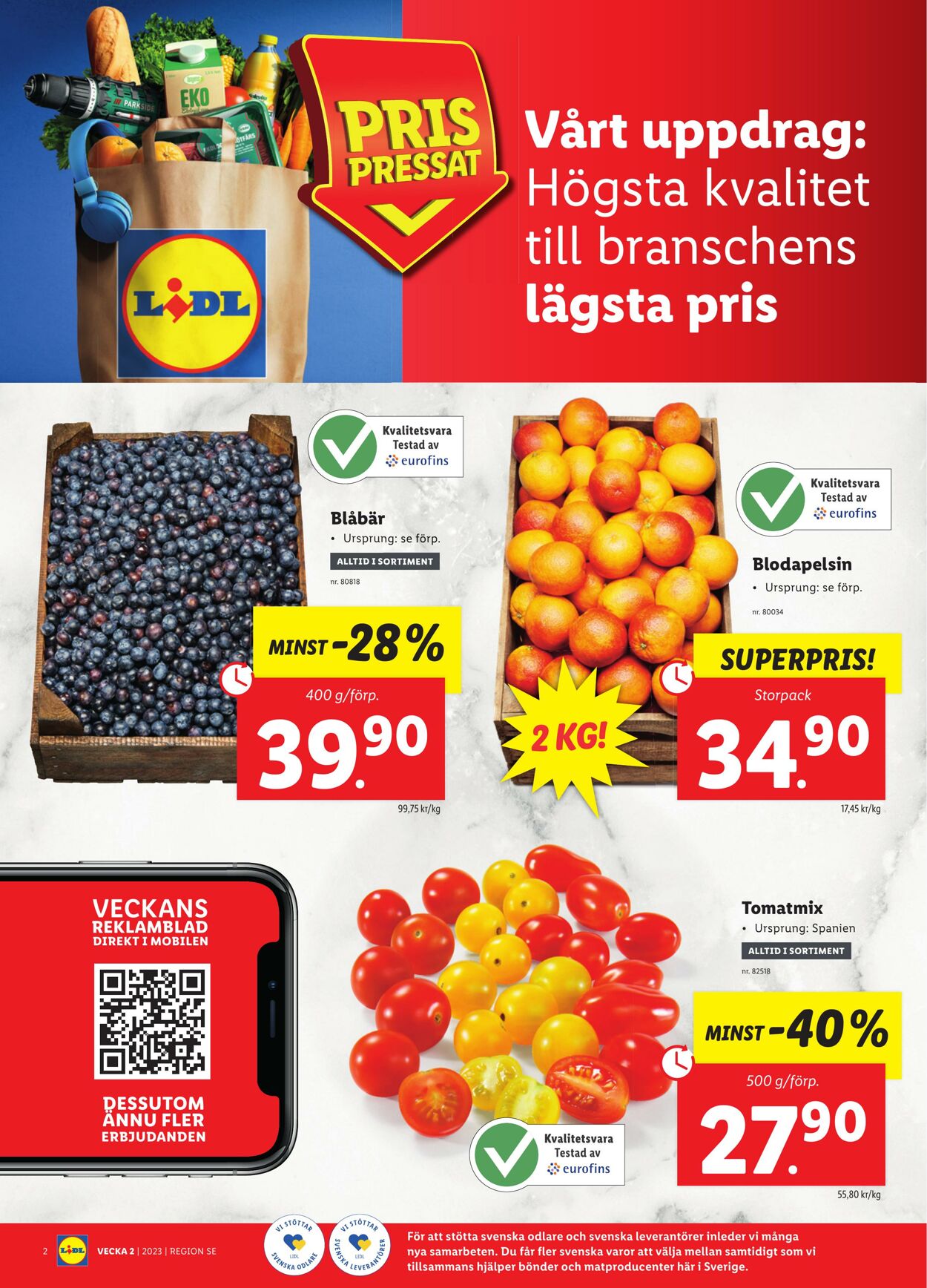 Erbjudanden Lidl 09.01.2023 - 15.01.2023