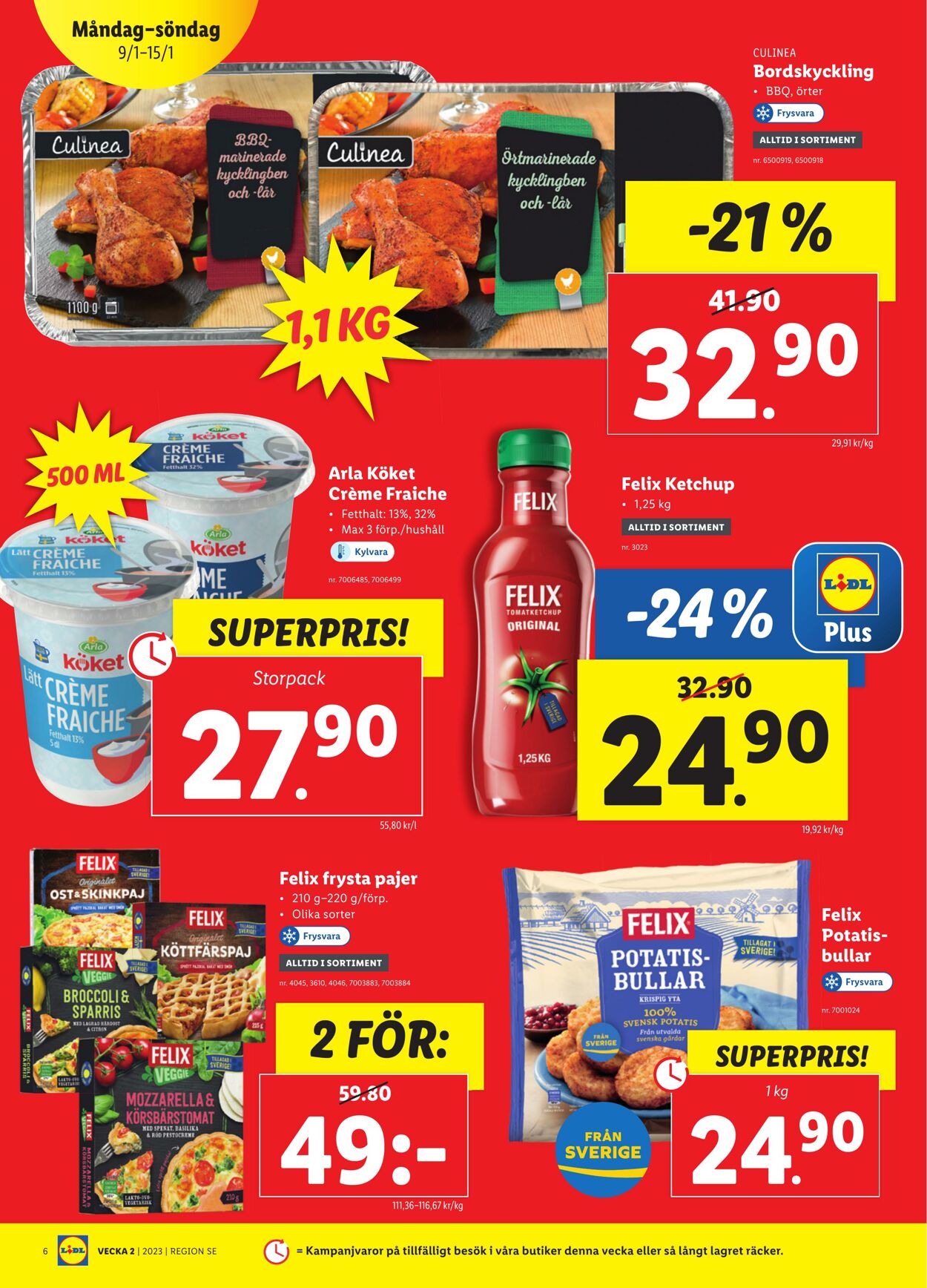 Erbjudanden Lidl 09.01.2023 - 15.01.2023