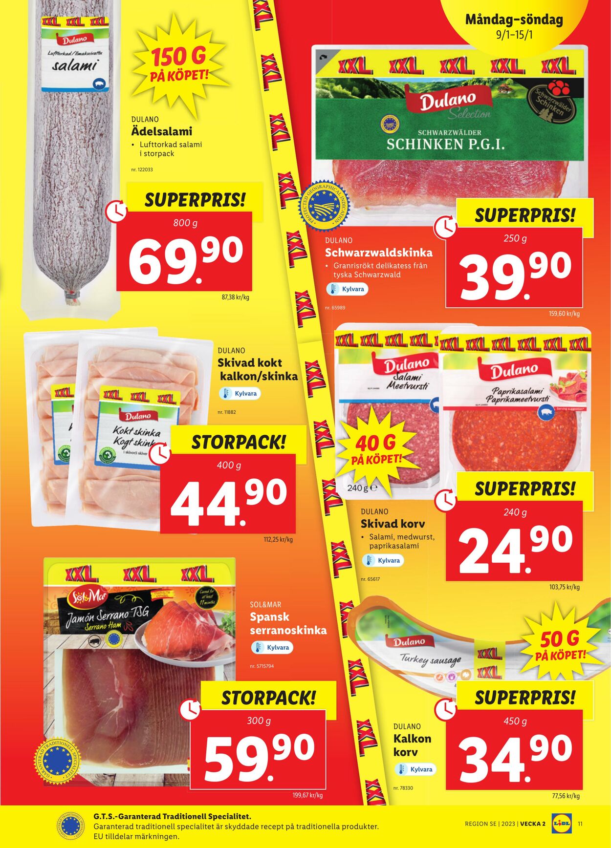 Erbjudanden Lidl 09.01.2023 - 15.01.2023