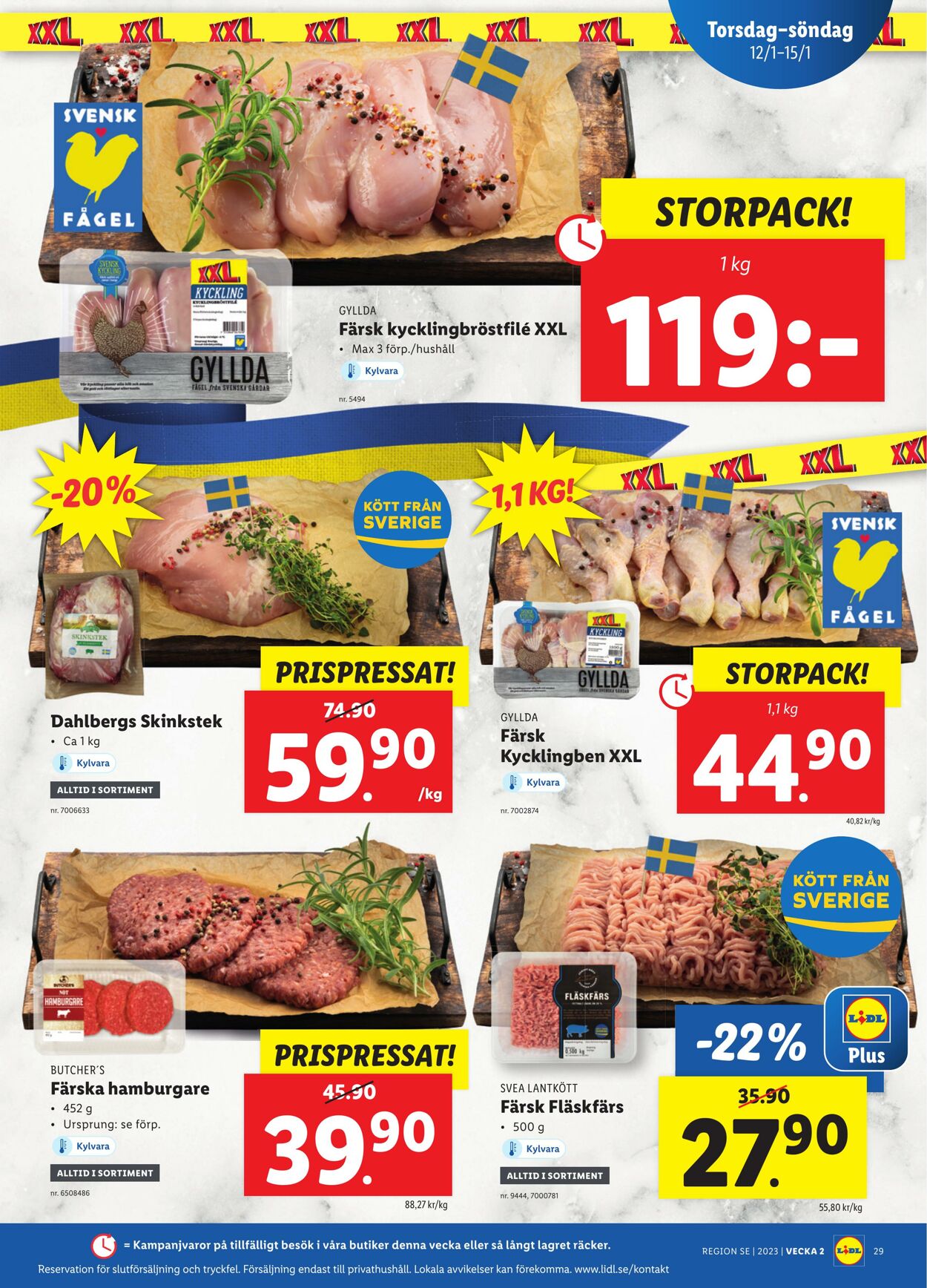 Erbjudanden Lidl 09.01.2023 - 15.01.2023